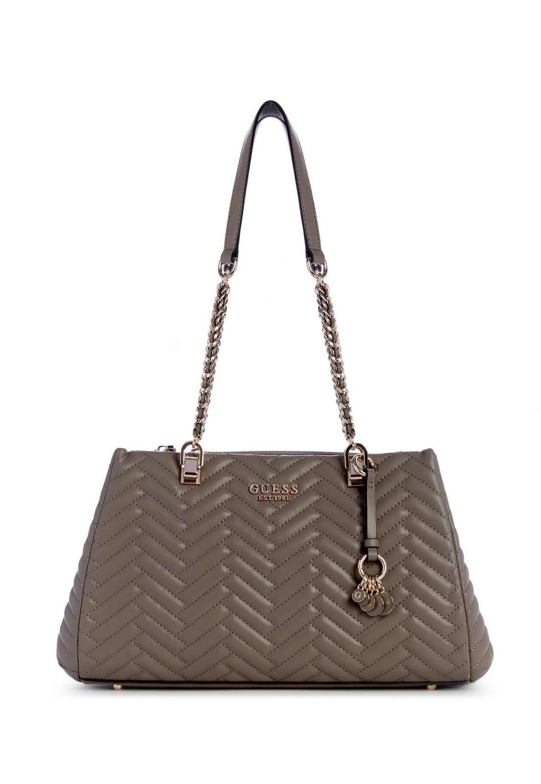 Bolsa Anning Shoulder Satchel Cinza Cinza 1