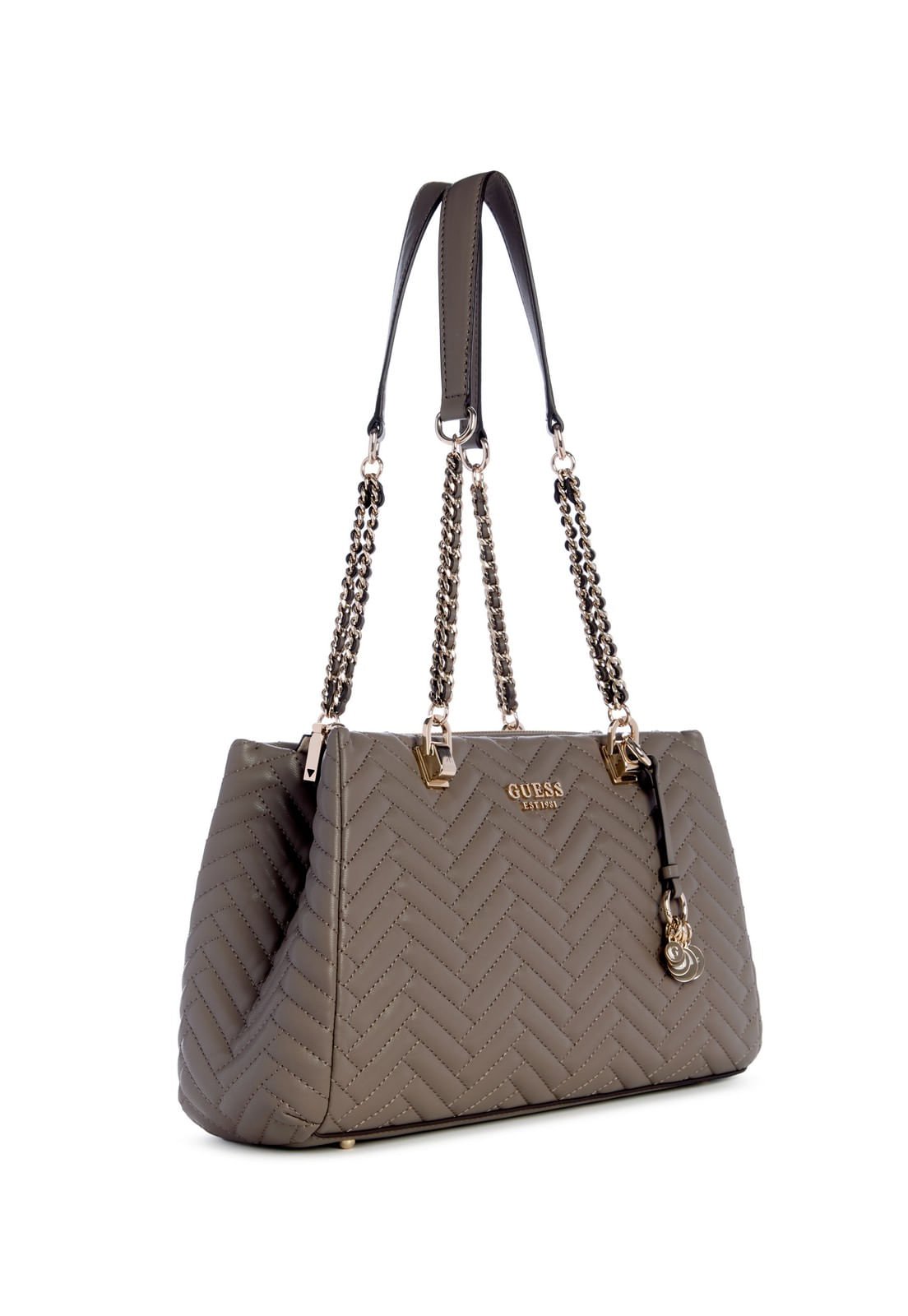 Bolsa Anning Shoulder Satchel Cinza Cinza 2