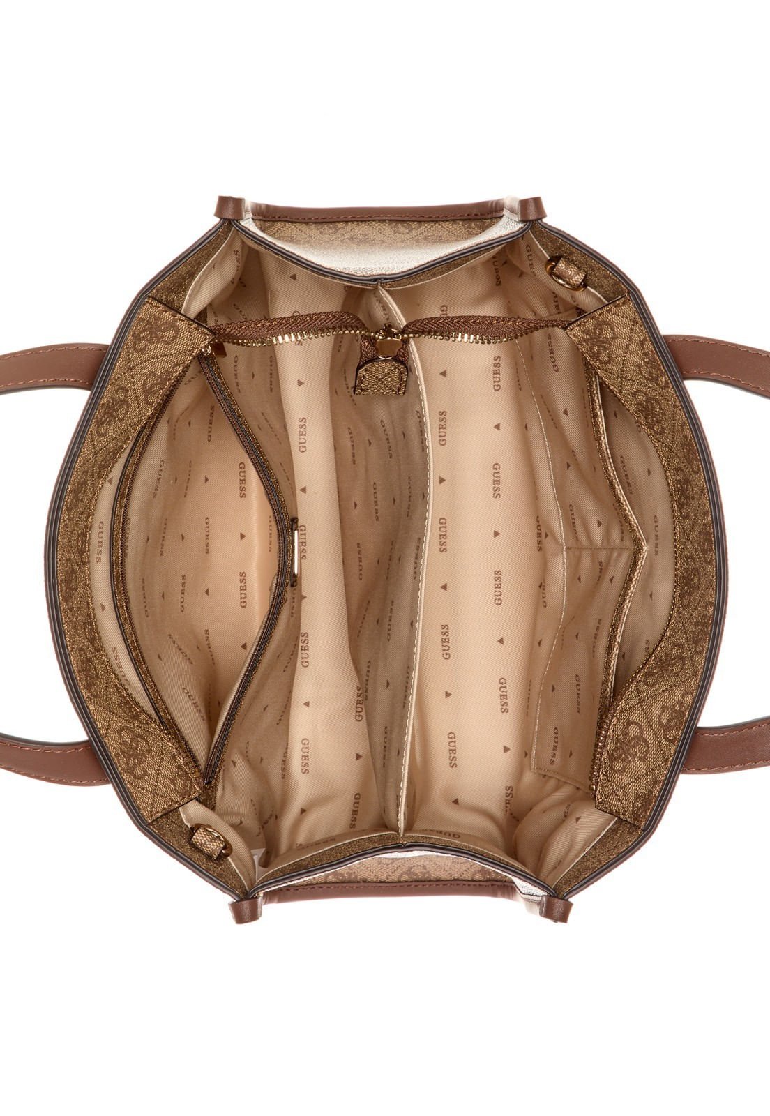 Bolsa Izzy 2 Compartimentos Tote Caramelo