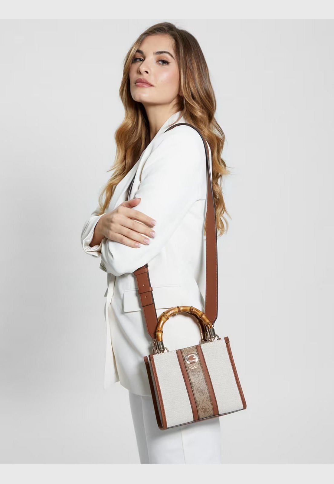 Bolsa Kerima Bamboo 2 Comp Mini Tote Caramelo Caramelo 2