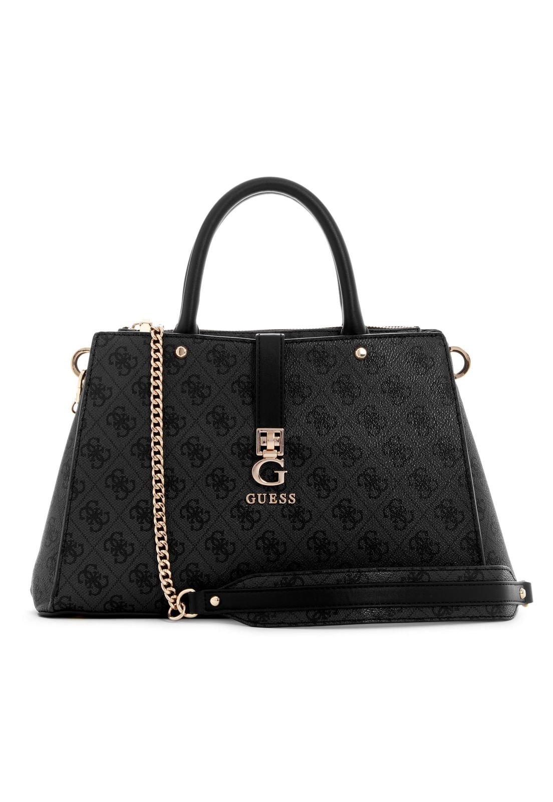 Bolsa Zamira Luxury Satchel Preto Preto 1