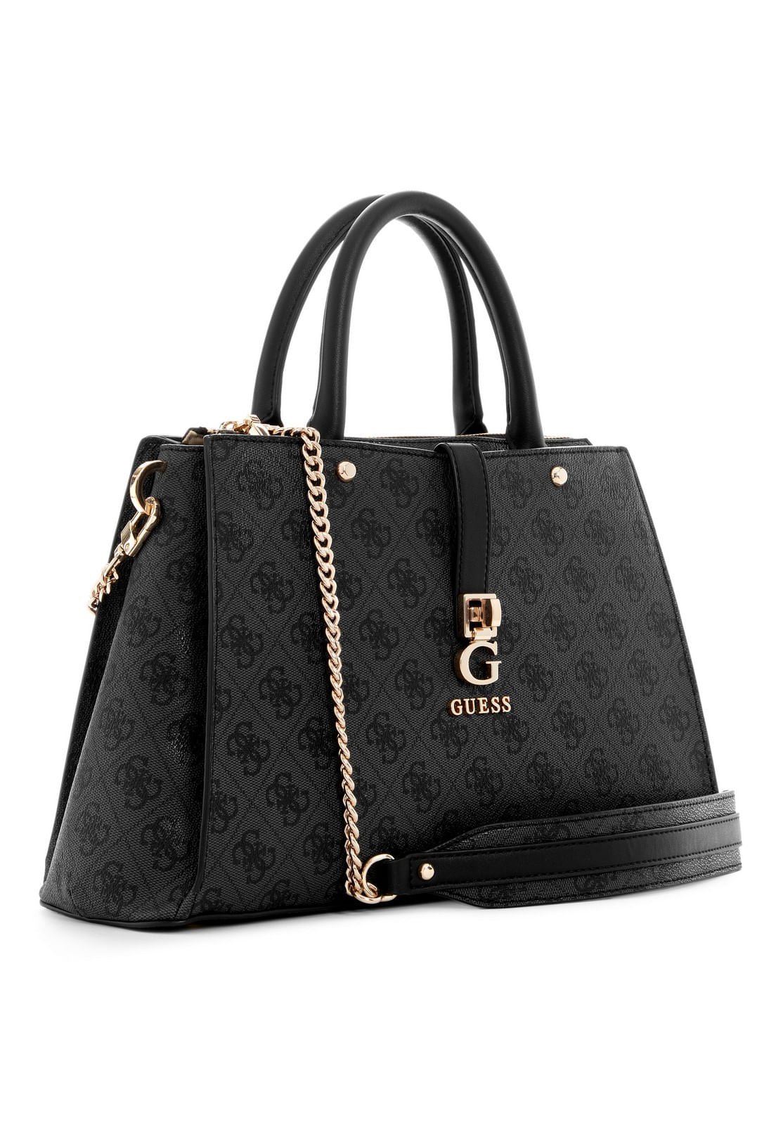 Bolsa Zamira Luxury Satchel Preto Preto 2