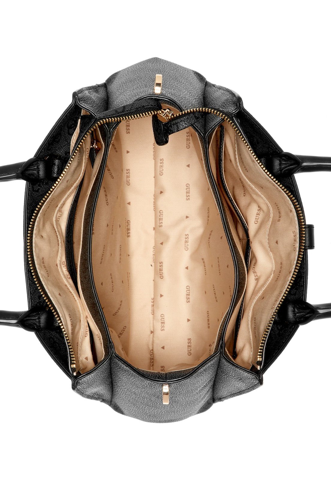 Bolsa Zamira Luxury Satchel Preto Preto 4