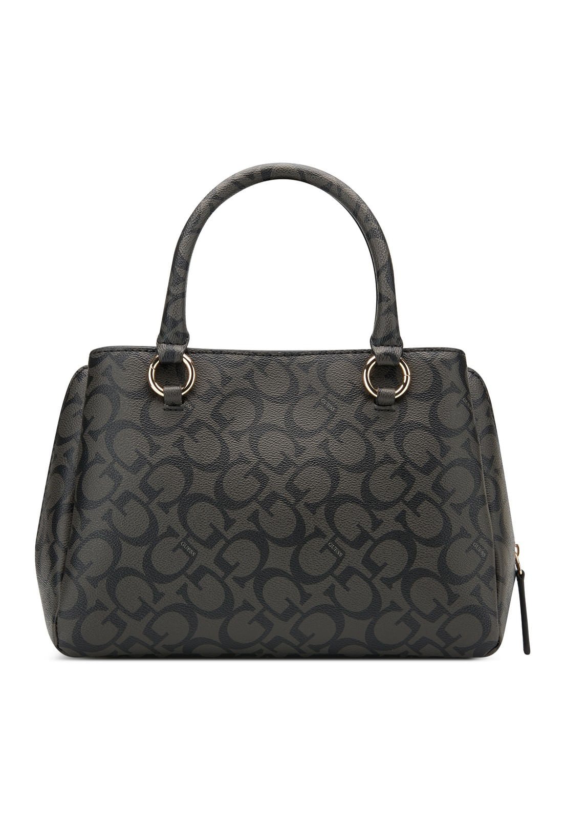 Bolsa Guess Reinee Satchel Cinza Escuro Cinza Escuro