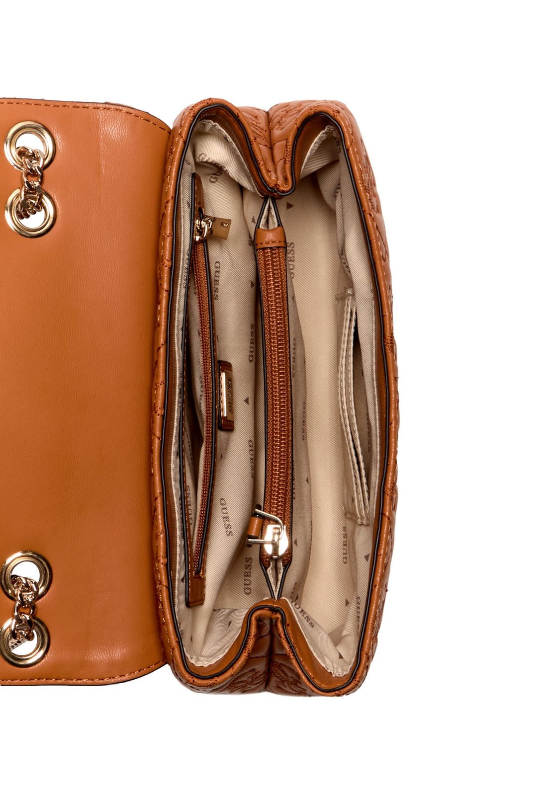 Bolsa Adelasia Tiracolo Flap Caramelo Caramelo 4