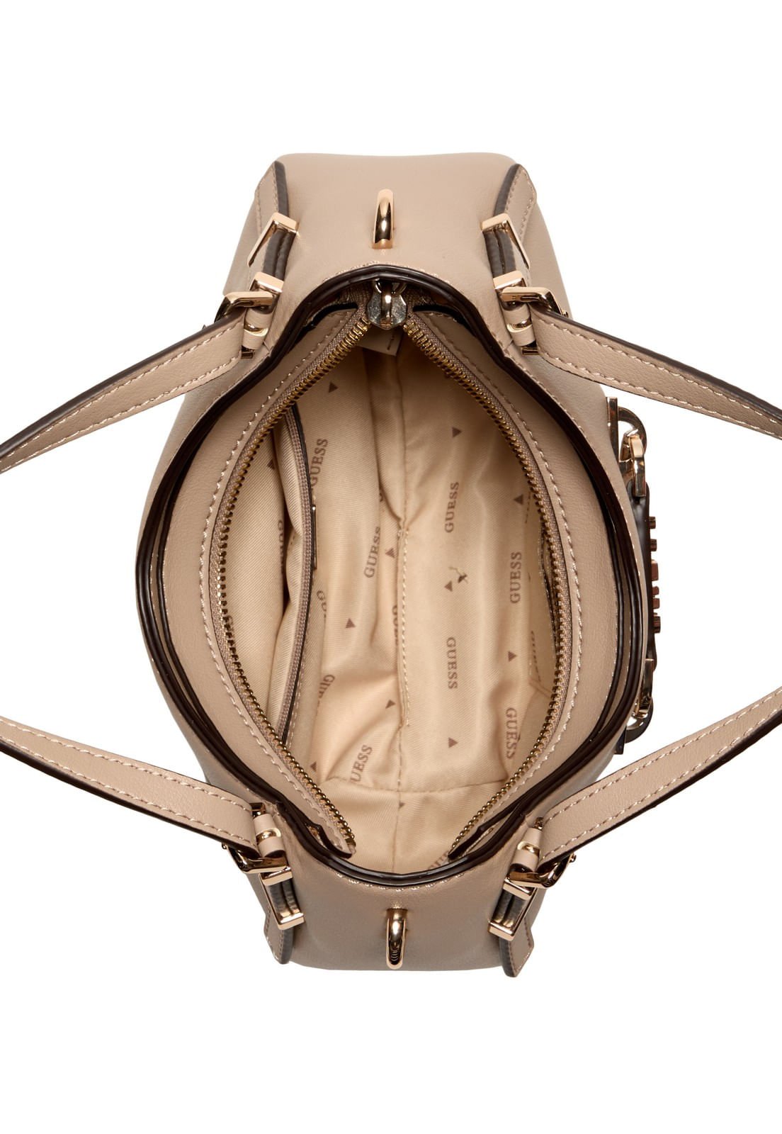 Bolsa Lefia Small Satchel Rosa Claro Bege 4