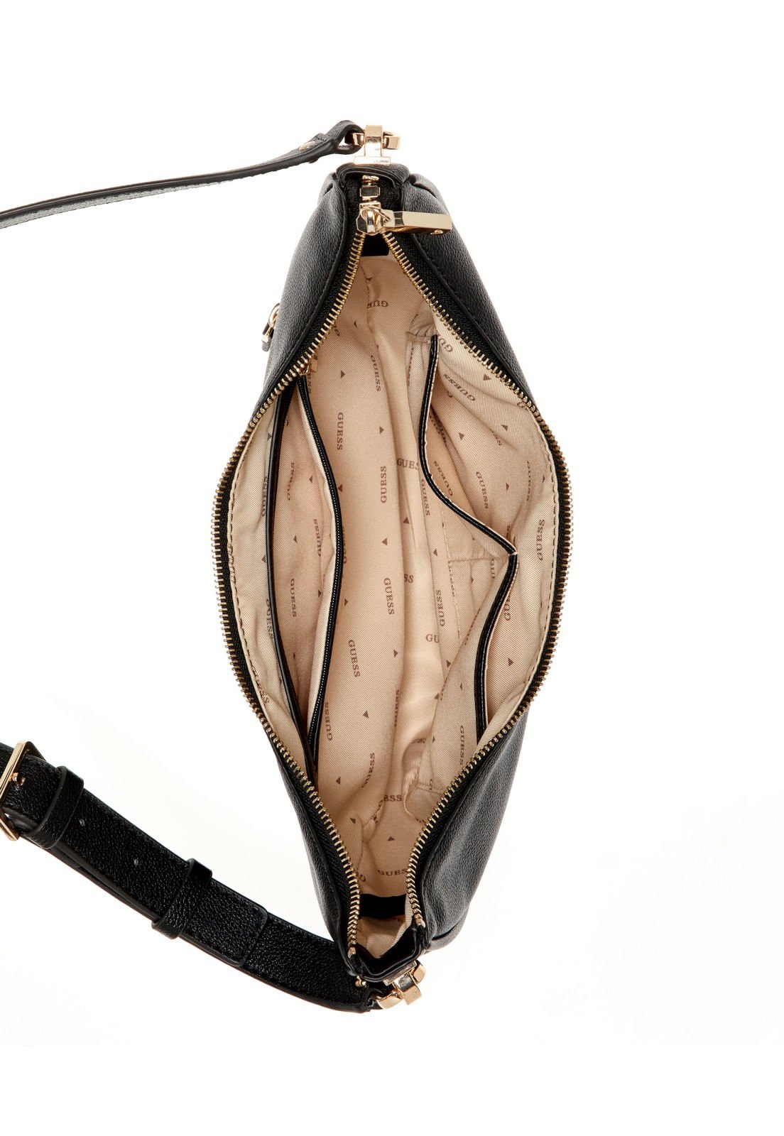 Bolsa Calebra Hobo Shoulder Bag Preto Preto 4