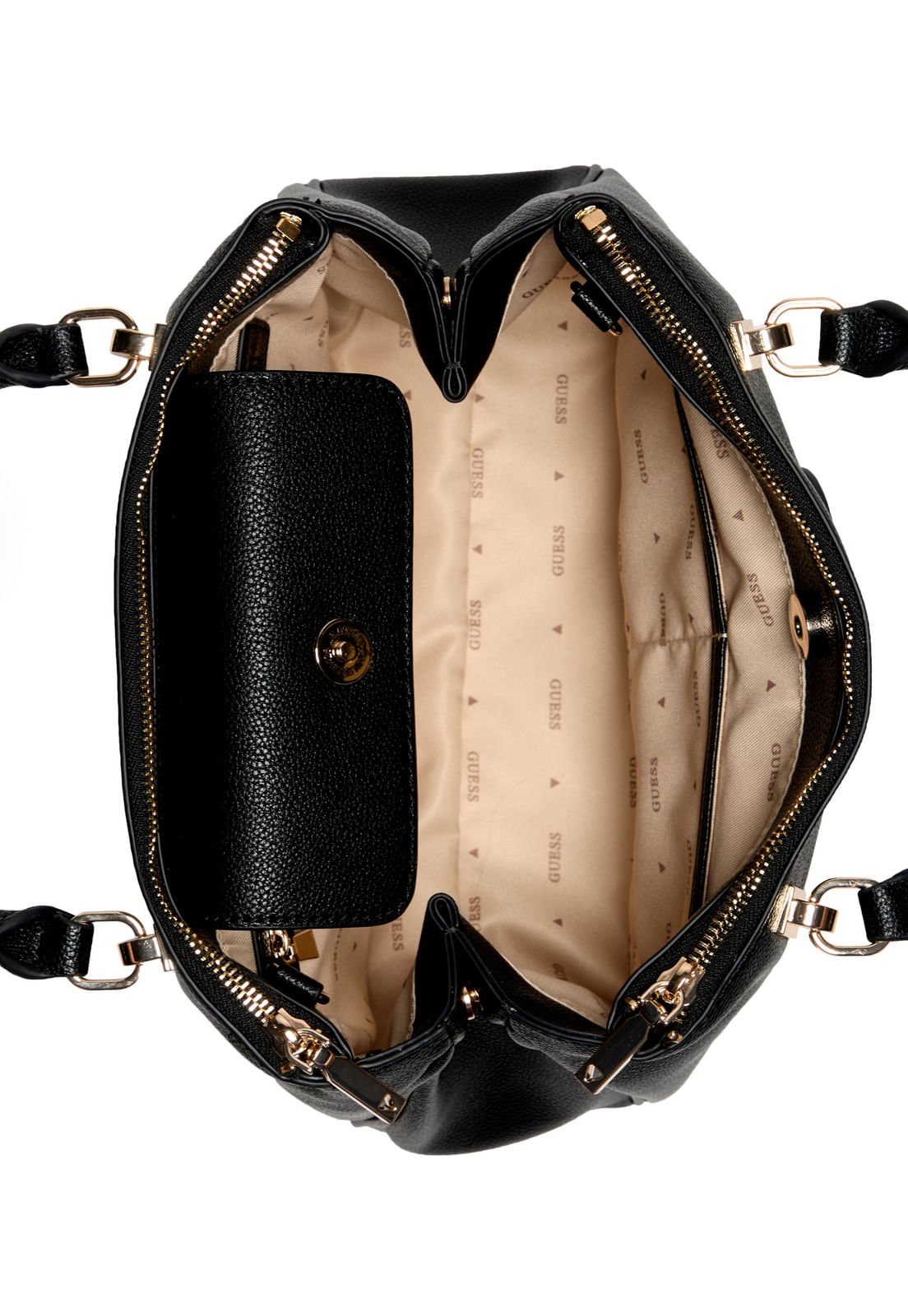 Bolsa Calebra Hobo Status Satchel Preto Preto 4