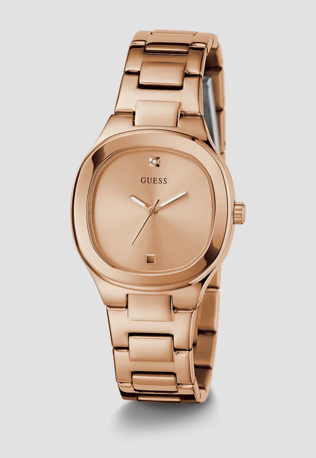 Relógio Quadrado Aço Rosé Rosé 3