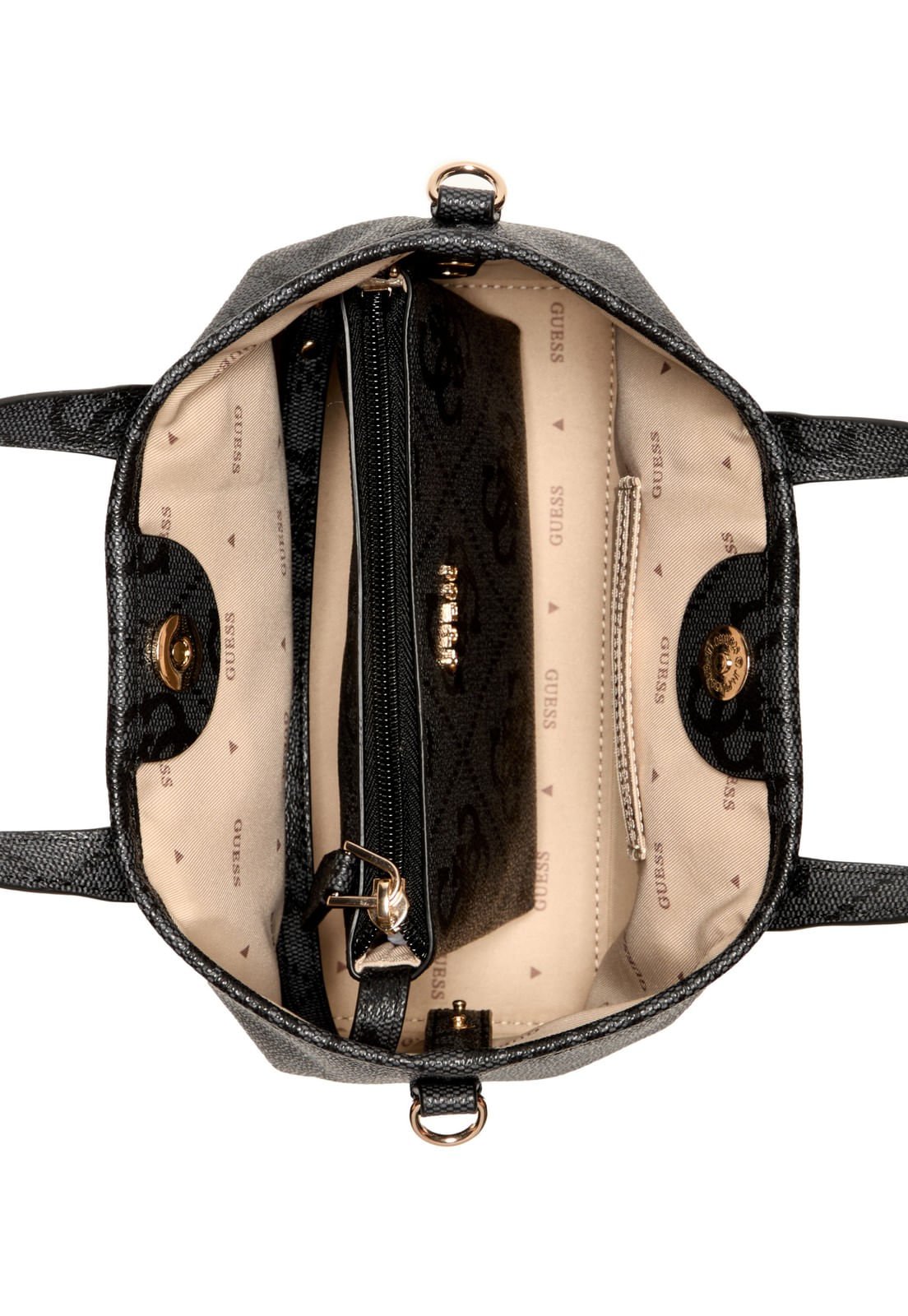 Bolsa Mini Latona Ii Tote Preto Preto 5