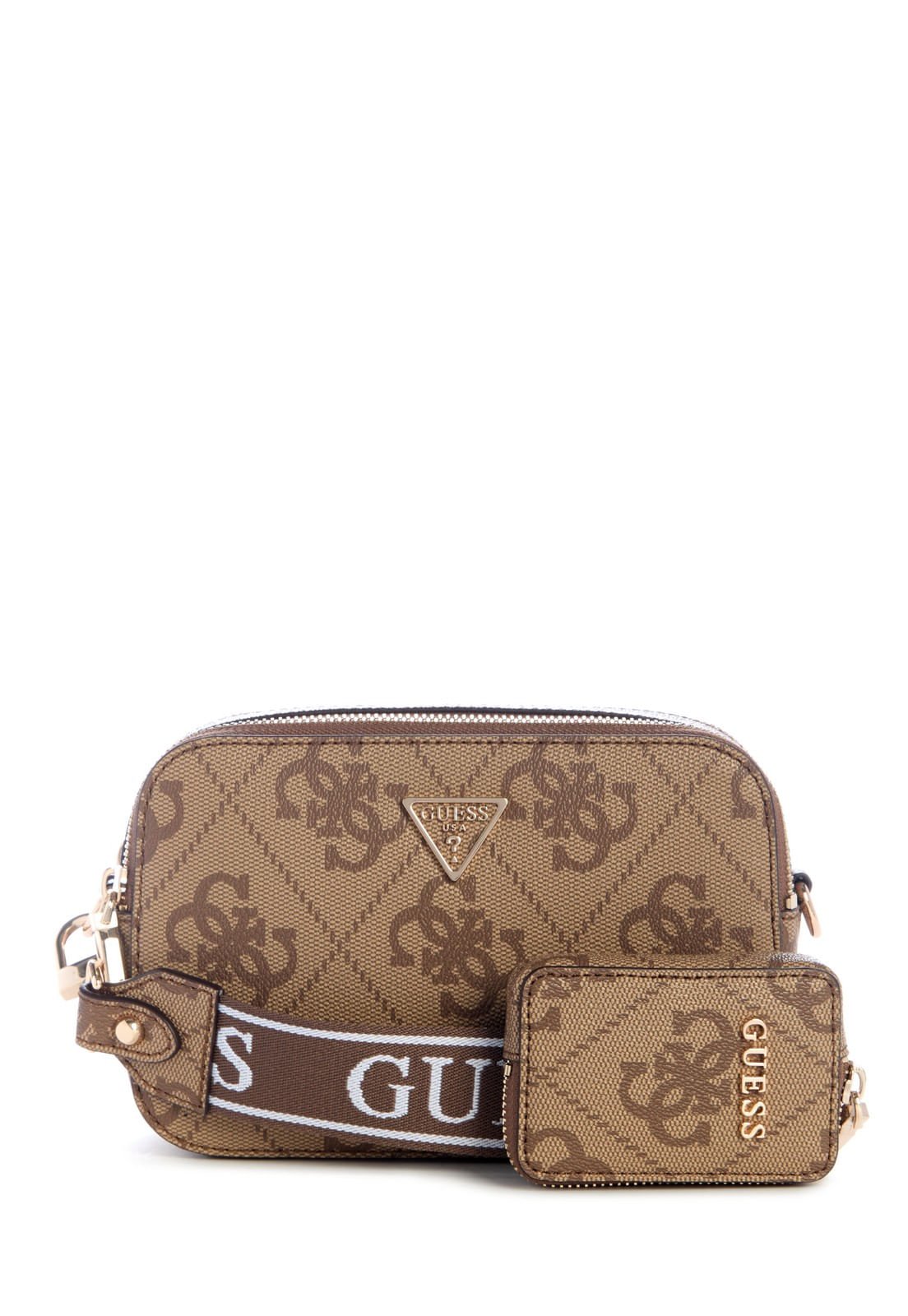 Bolsa Latona Ii Camera Crossbody Bege