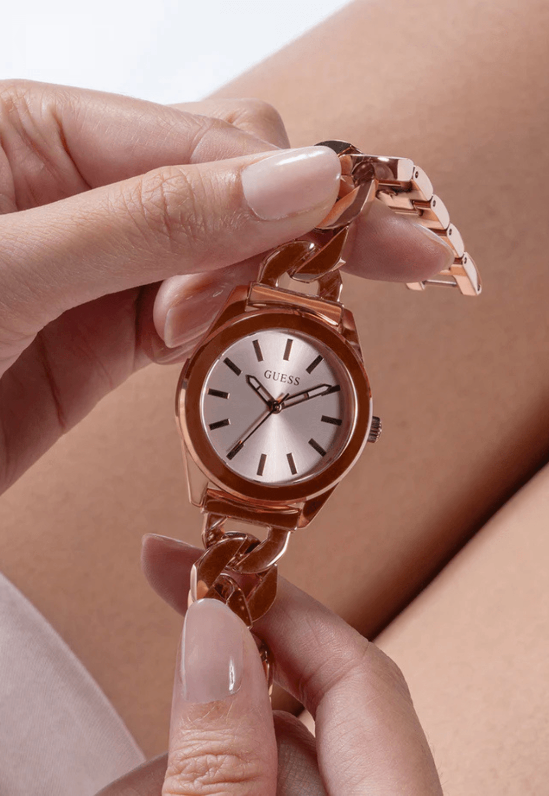 Relógio Analógico Aço Rosé Rosé 5