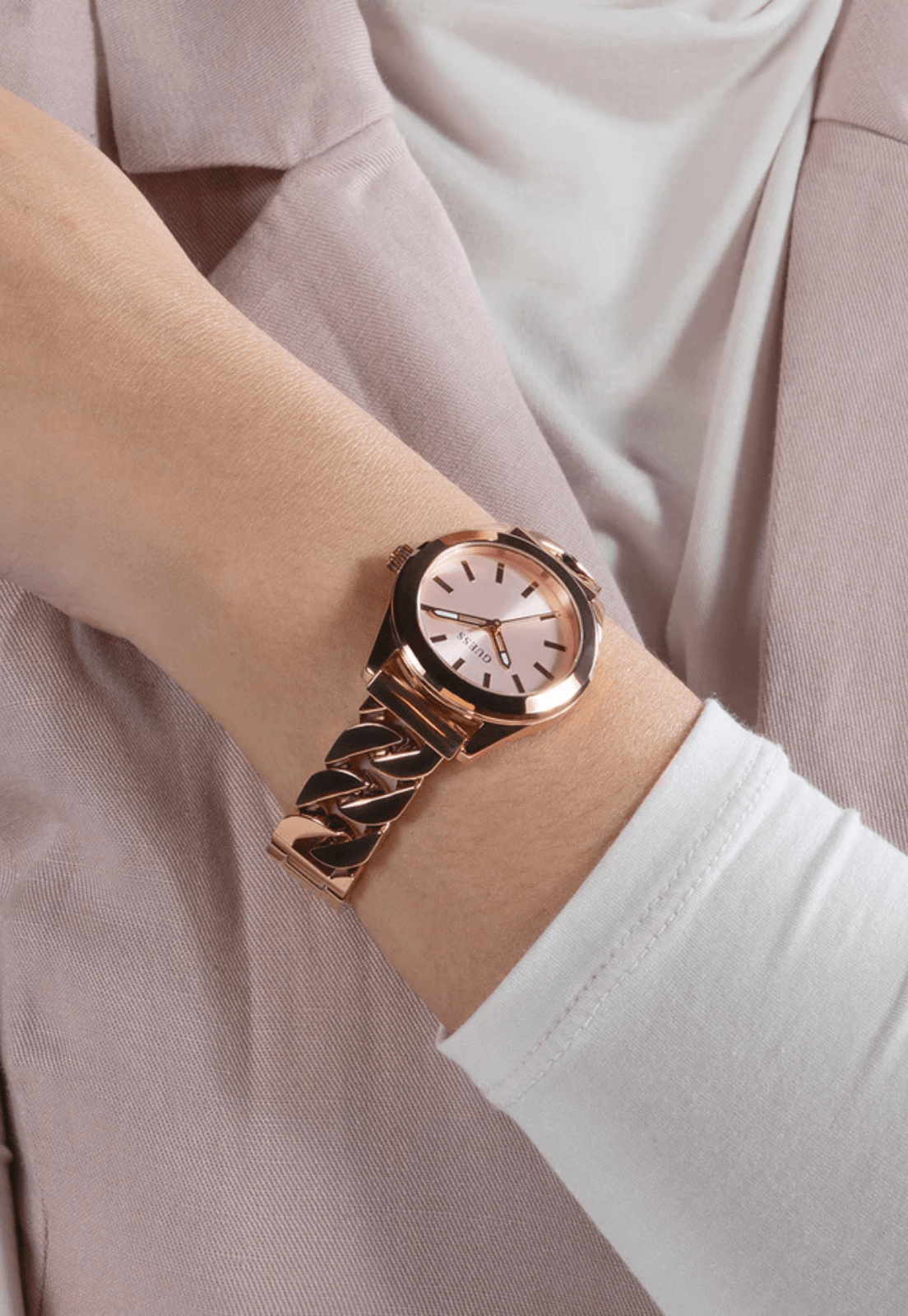 Relógio Analógico Aço Rosé Rosé 6