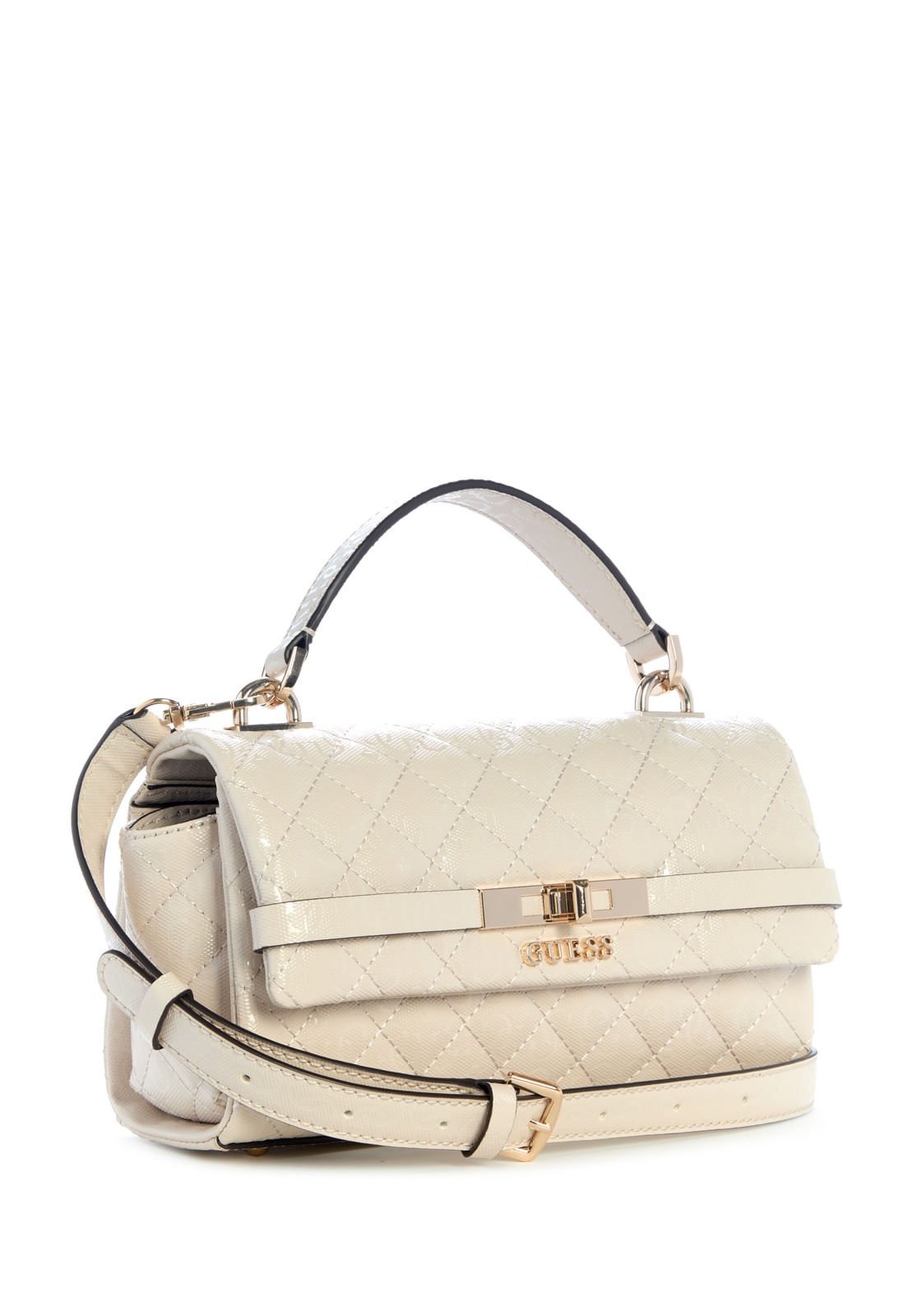 Bolsa Idra Top Handle Flap Cinza Off White 2