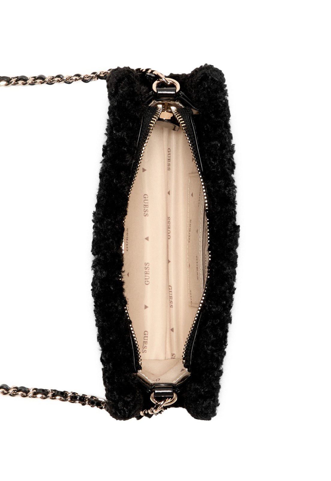 Bolsa Mini Cristi Top Zip Crossbody Preto Preto 4