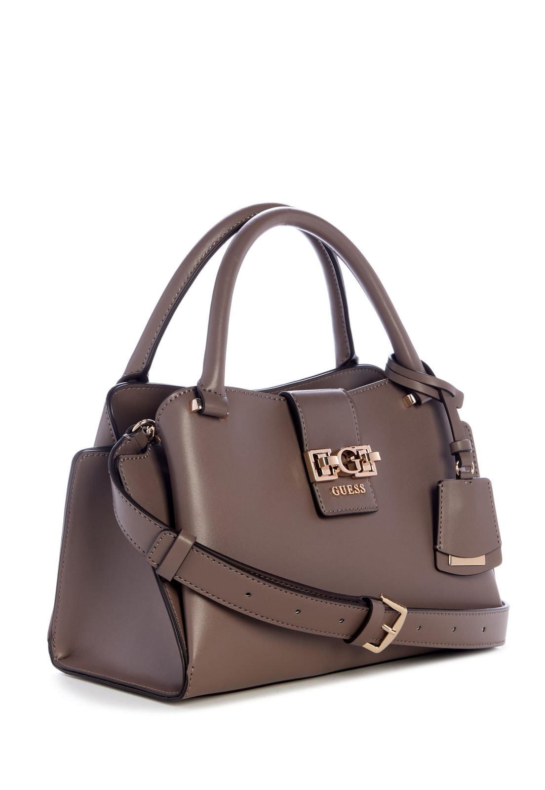 Bolsa Jane Small Satchel Bege Marrom 2