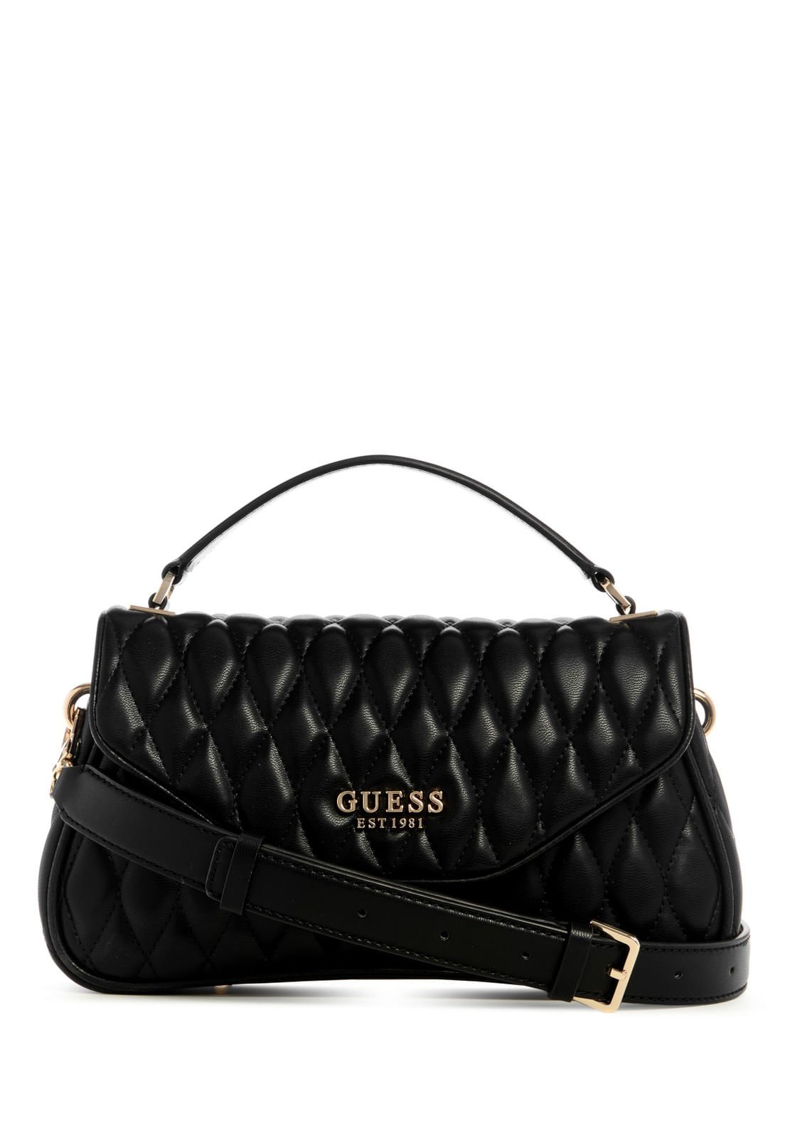 Bolsa Valla Top Handle Flap Preto Preto 1