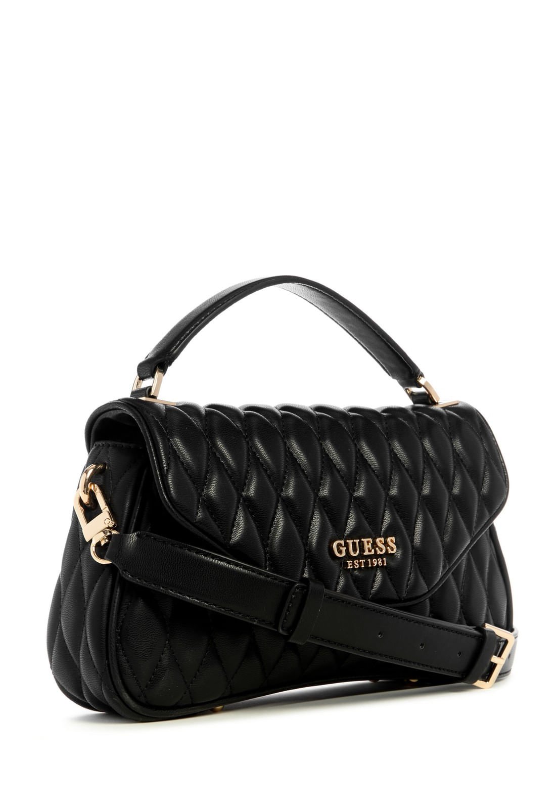 Bolsa Valla Top Handle Flap Preto Preto 2