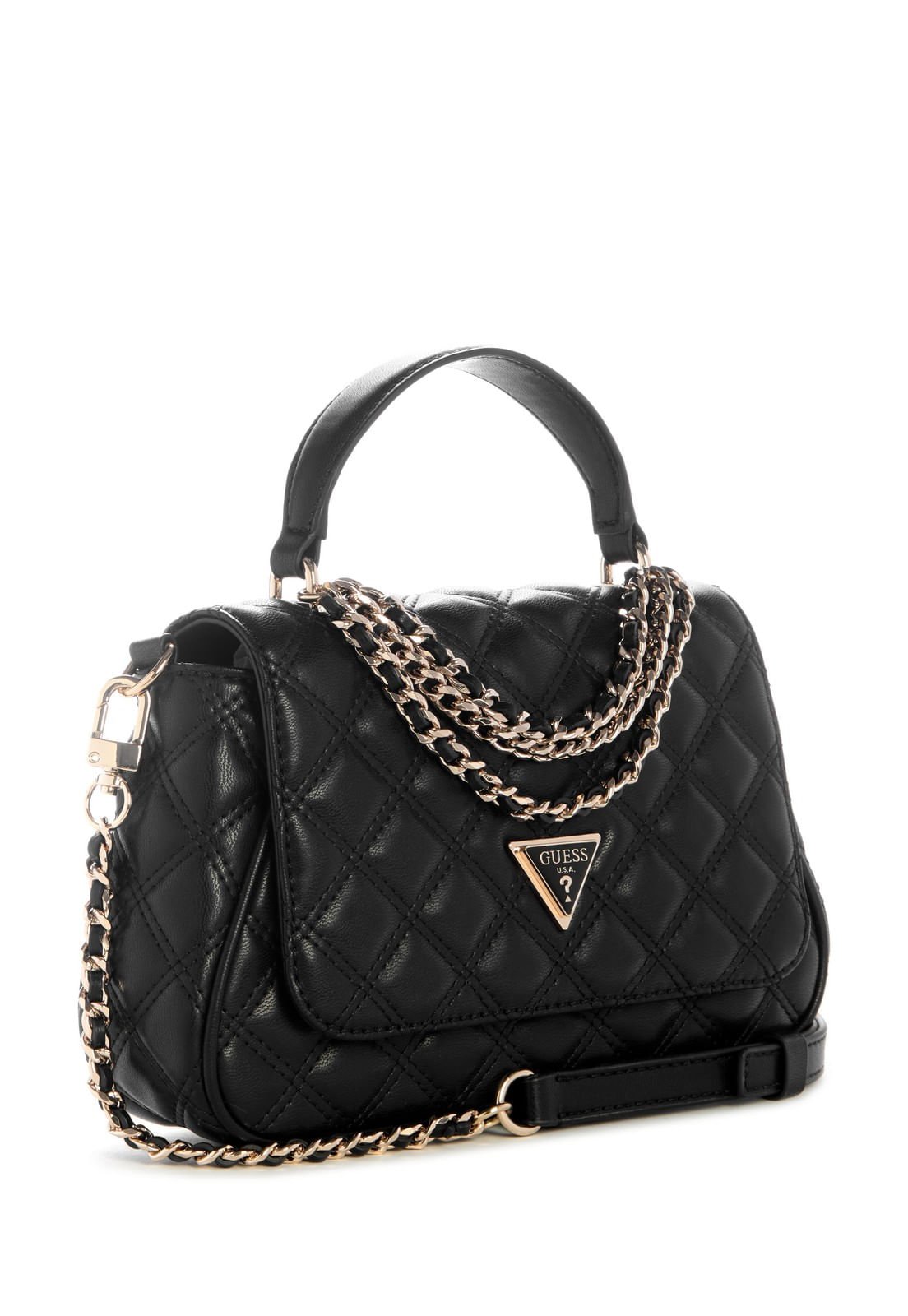 Bolsa Giully Ii Top Handle Flap Preto Preto 2