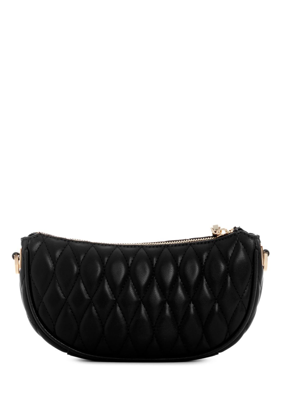Bolsa Mini Valla Top Zip Shoulder Bag Preto Preto 4
