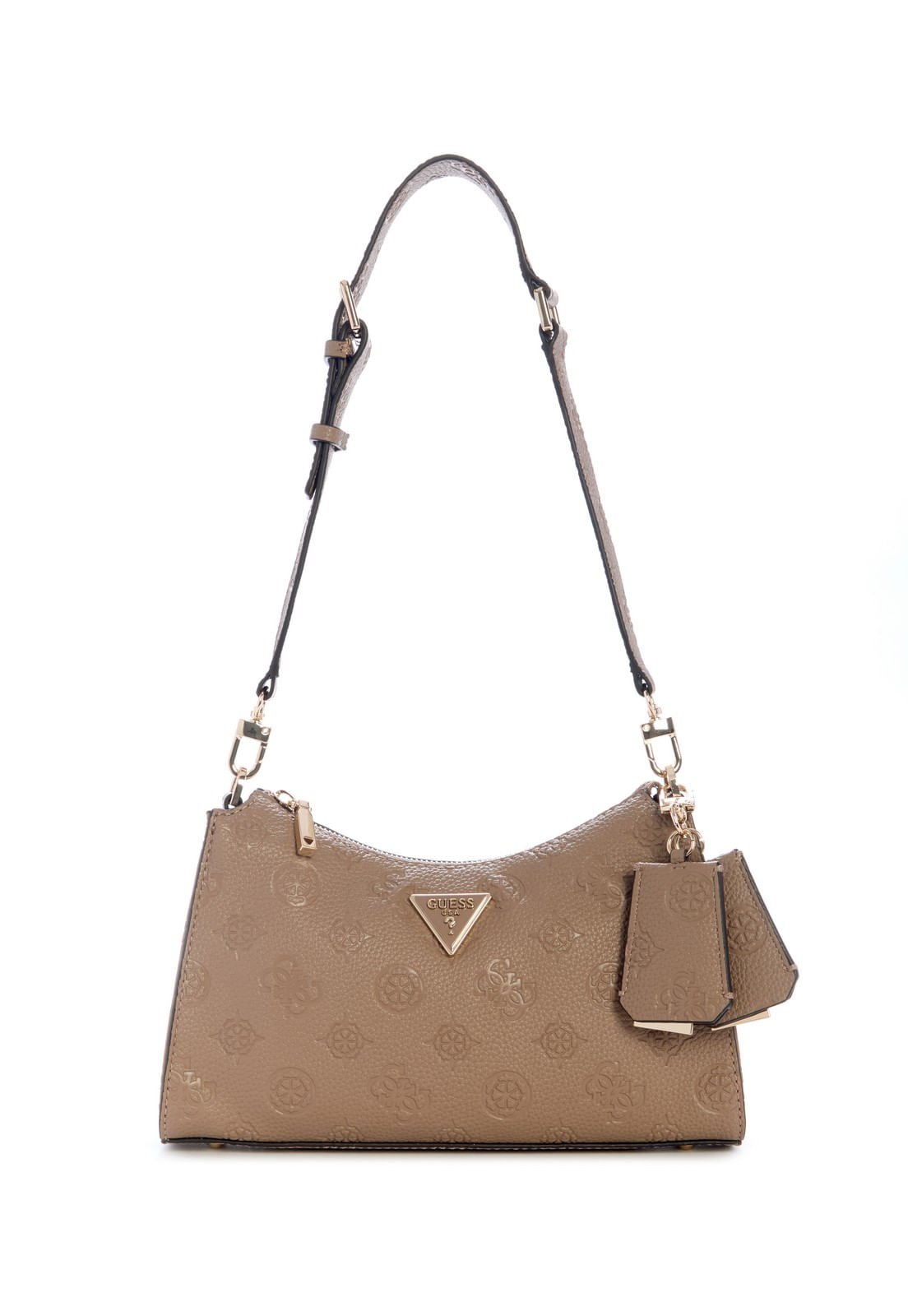 Bolsa Cresidia Ii Top Zip Shoulder Bag Nude