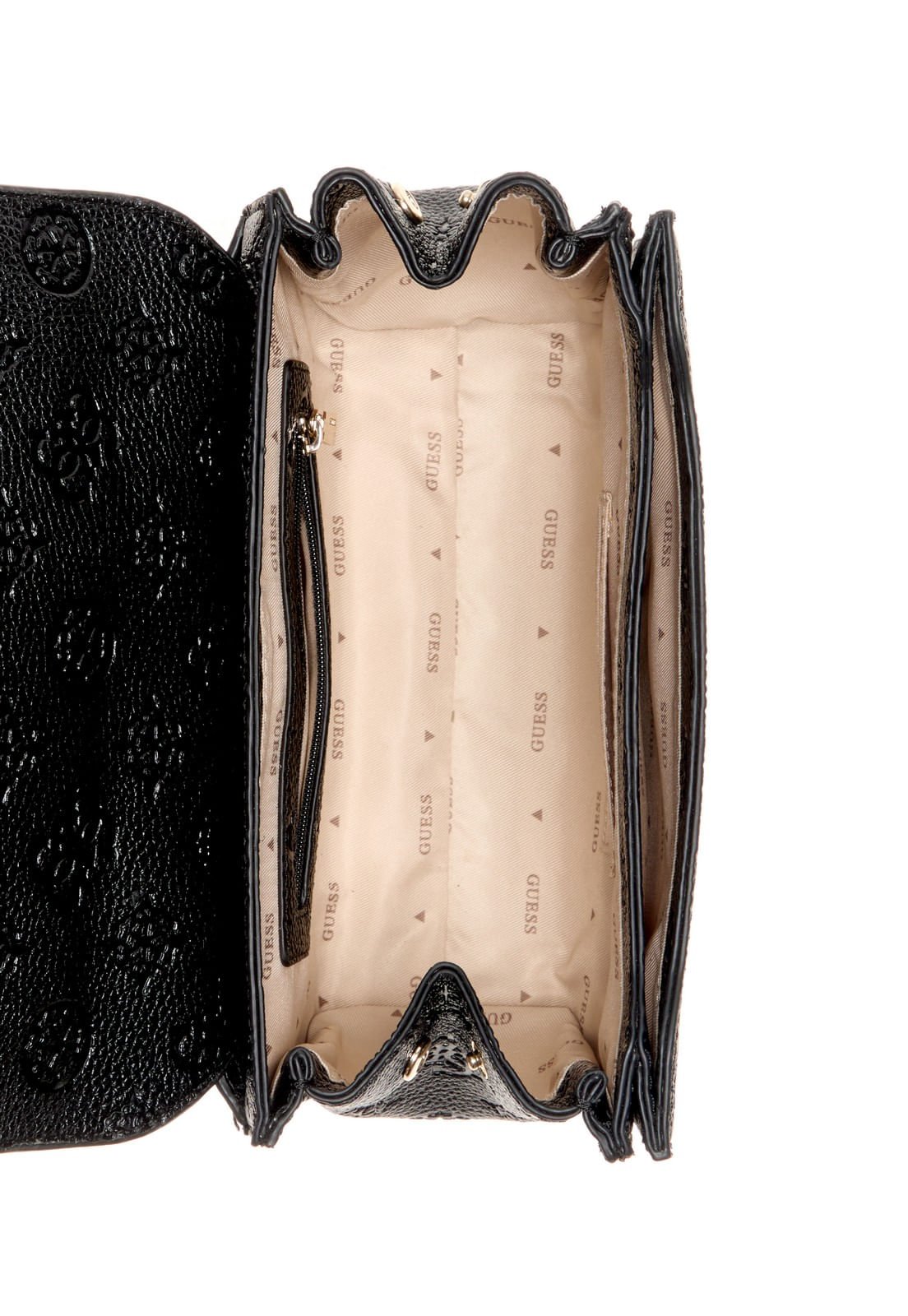 Bolsa Cresidia Ii Transversal Flap Preto Preto 4