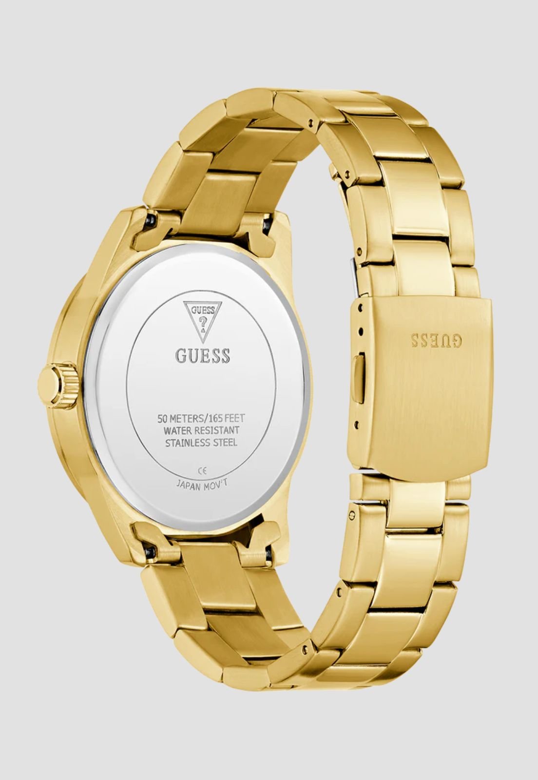 Relógio Redondo Analógico Aço Dourado Dourado 7