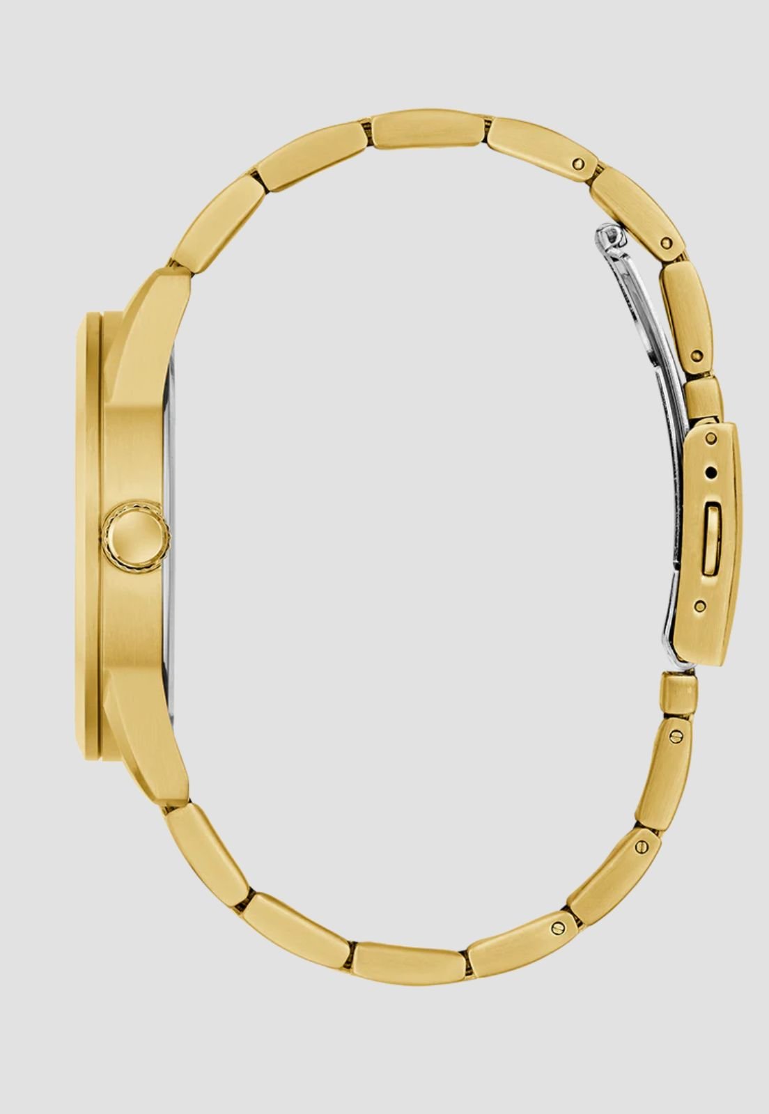 Relógio Redondo Analógico Aço Dourado Dourado 8