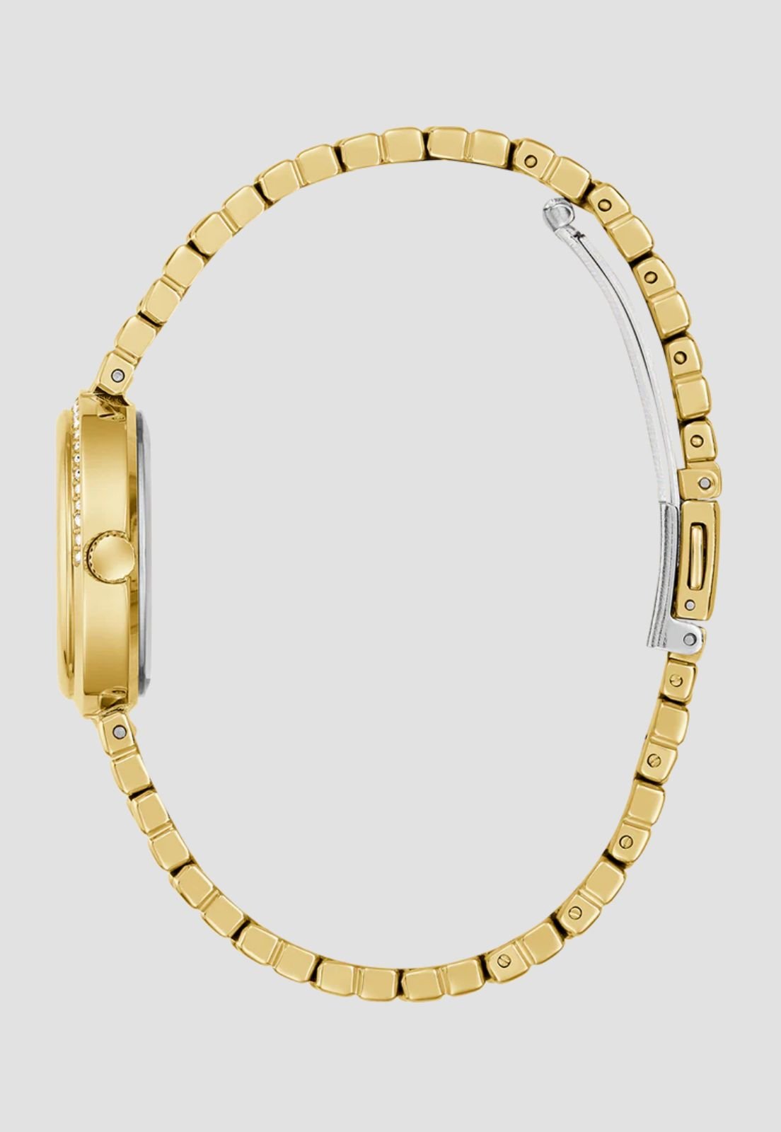 Relógio Redondo Analógico Azul e Dourado Dourado 8