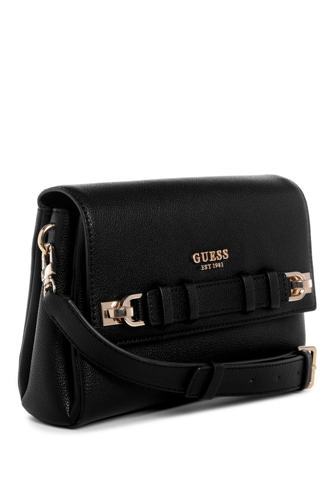 Bolsa Gregoria Flap Crossbody Preto