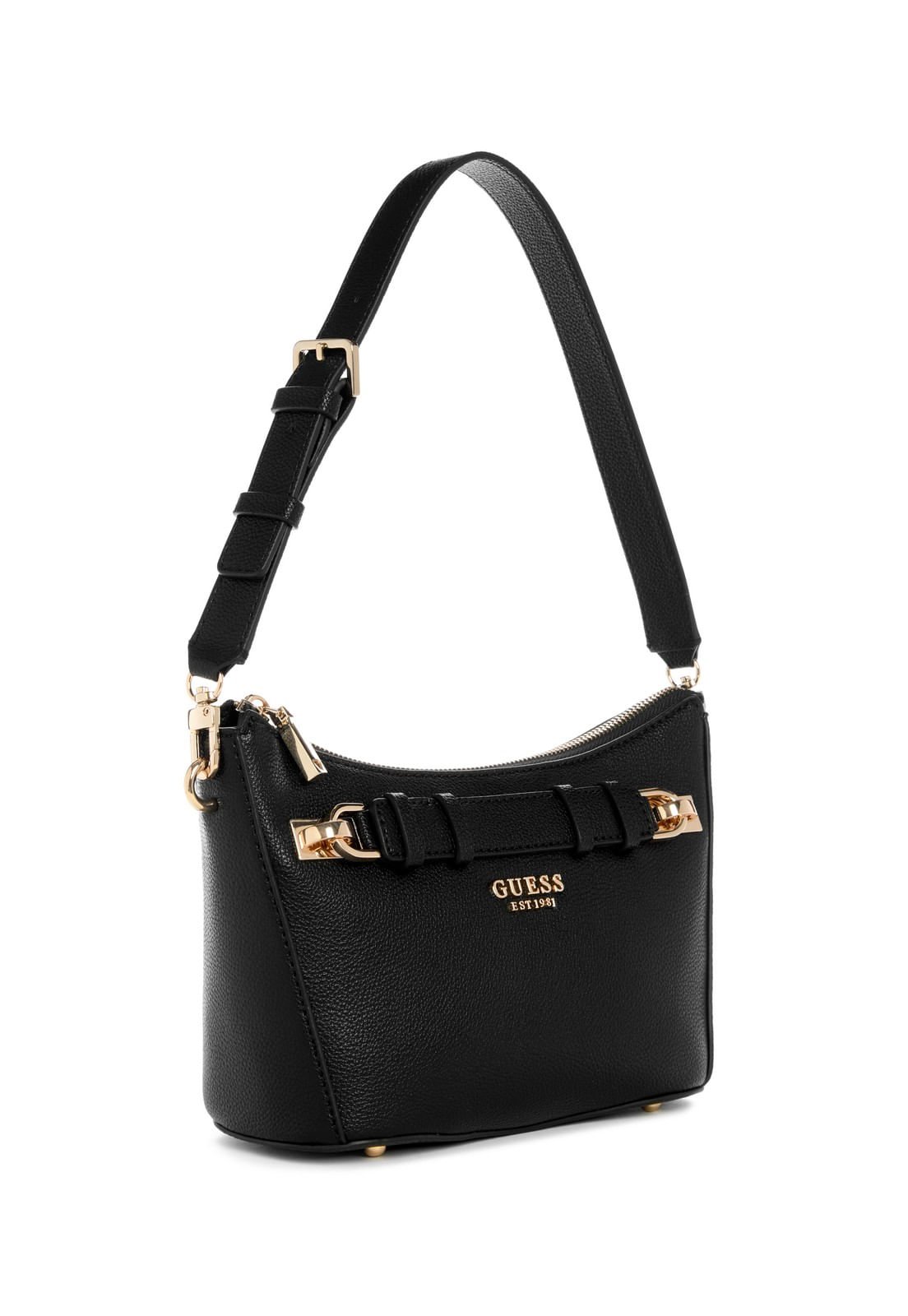 Bolsa Gregoria Eco Top Zip Shoulder Bag Preto Preto 2