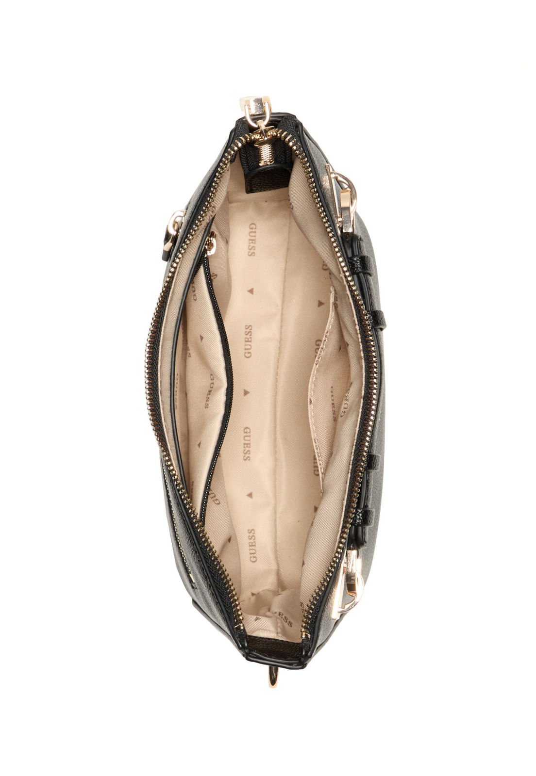 Bolsa Gregoria Eco Top Zip Shoulder Bag Preto Preto 4