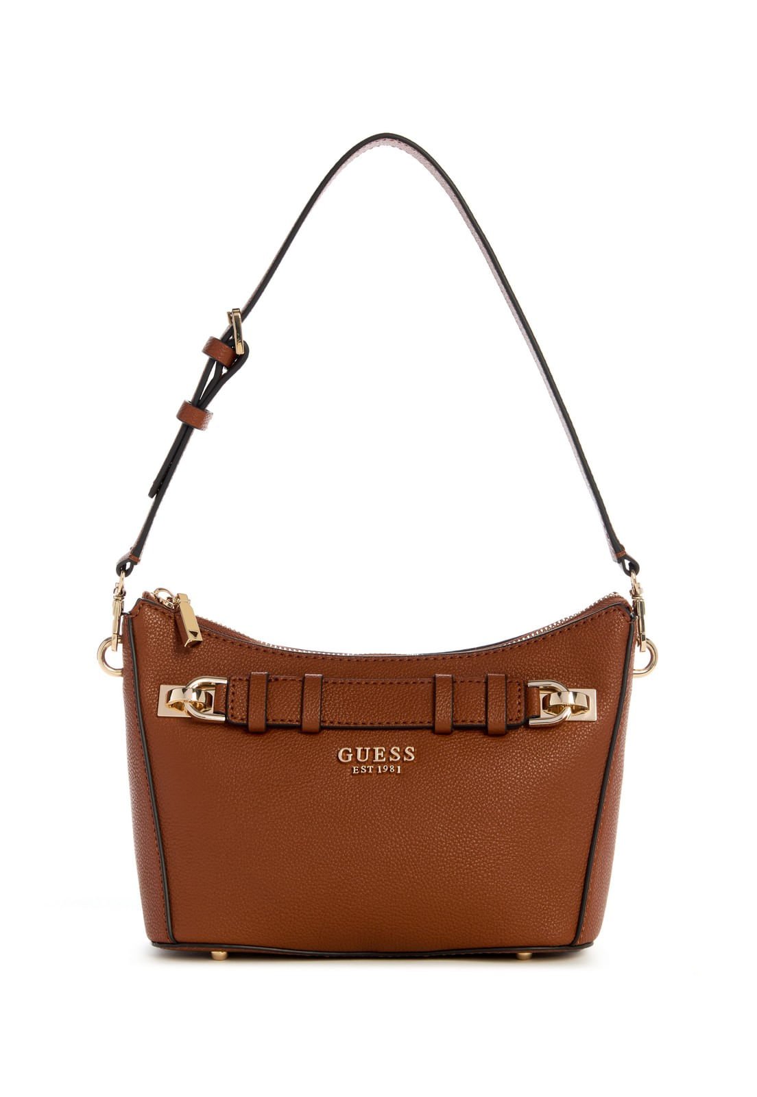 Bolsa Gregoria Eco Top Zip Shoulder Bag Marrom