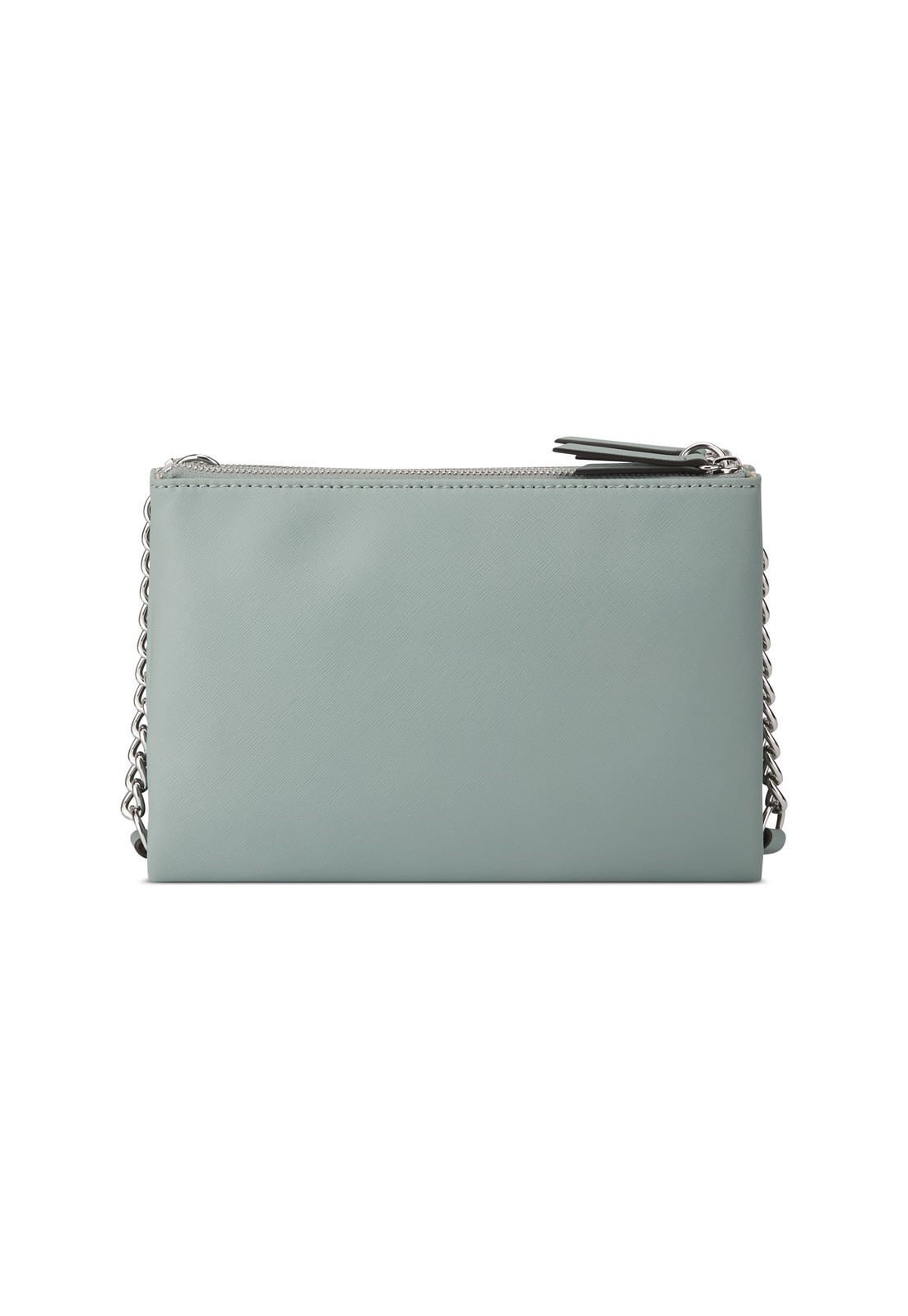 Bolsa Mcclain Mini Dbl Zip Crossbody Guess Verde Claro Azul Claro 3