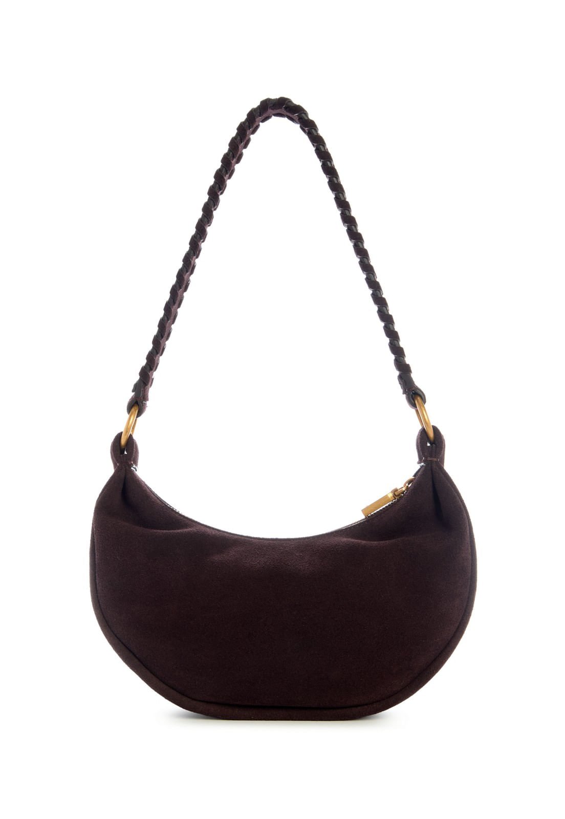 Bolsa Mini Amita Hobo Marrom Marrom 3