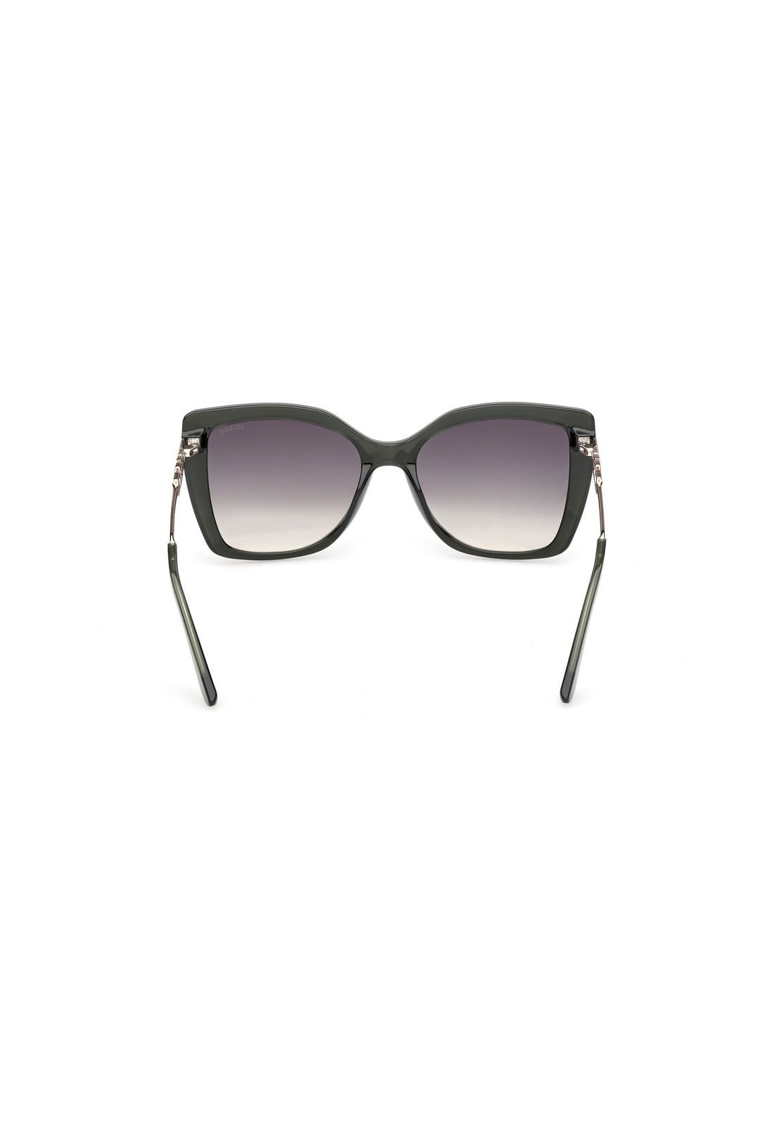 Óculos de Sol Quadrado Acetato Verde Escuro Verde Escuro 4