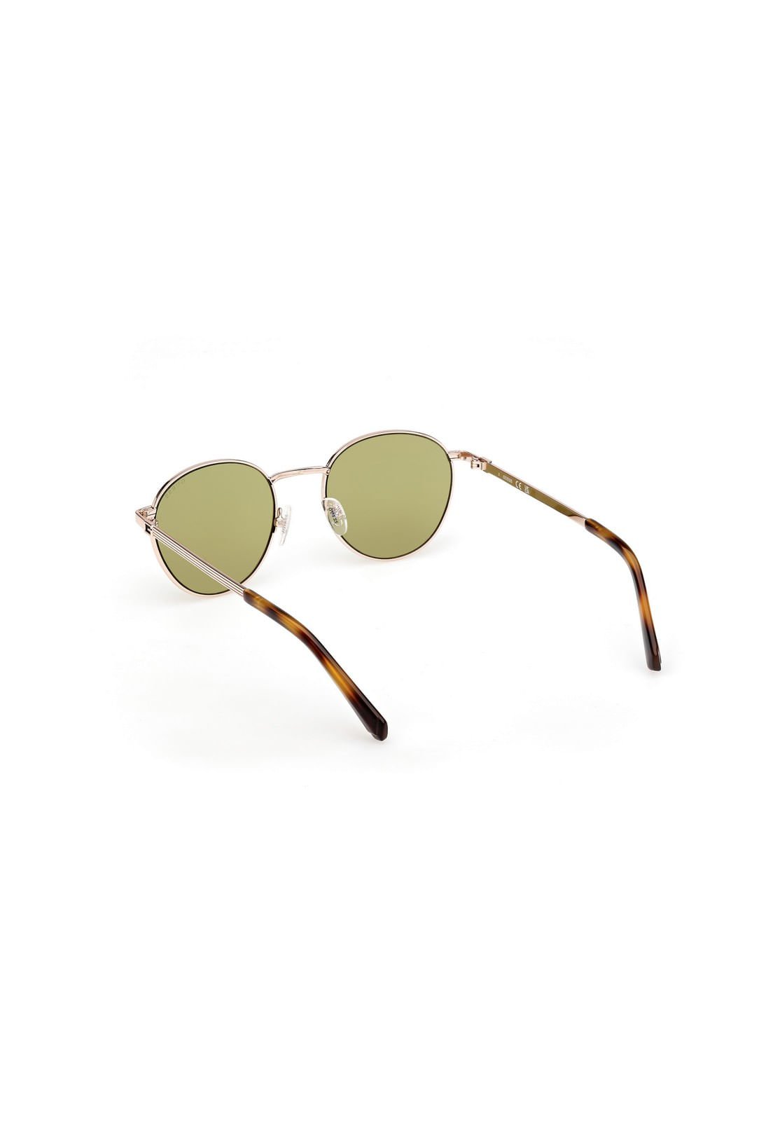 Óculos de Sol Redondo Metal Dourado Dourado 3