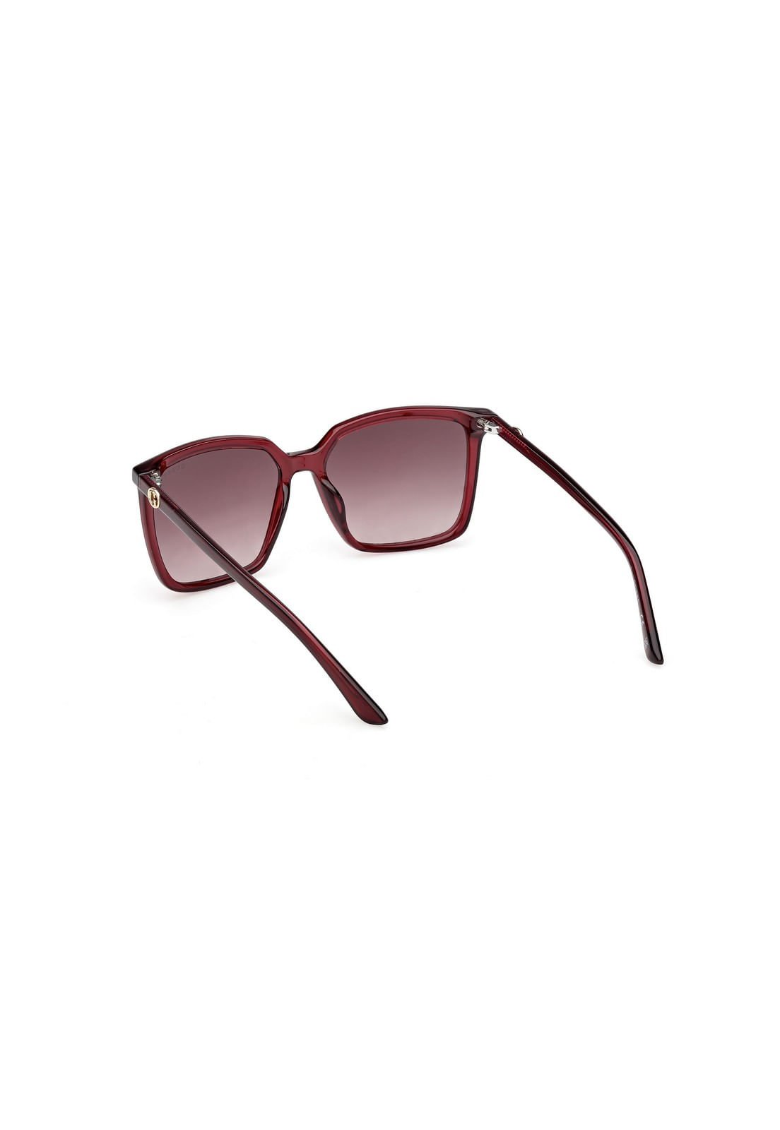 Óculos de Sol Quadrado Acetato Bordô Bordô 3