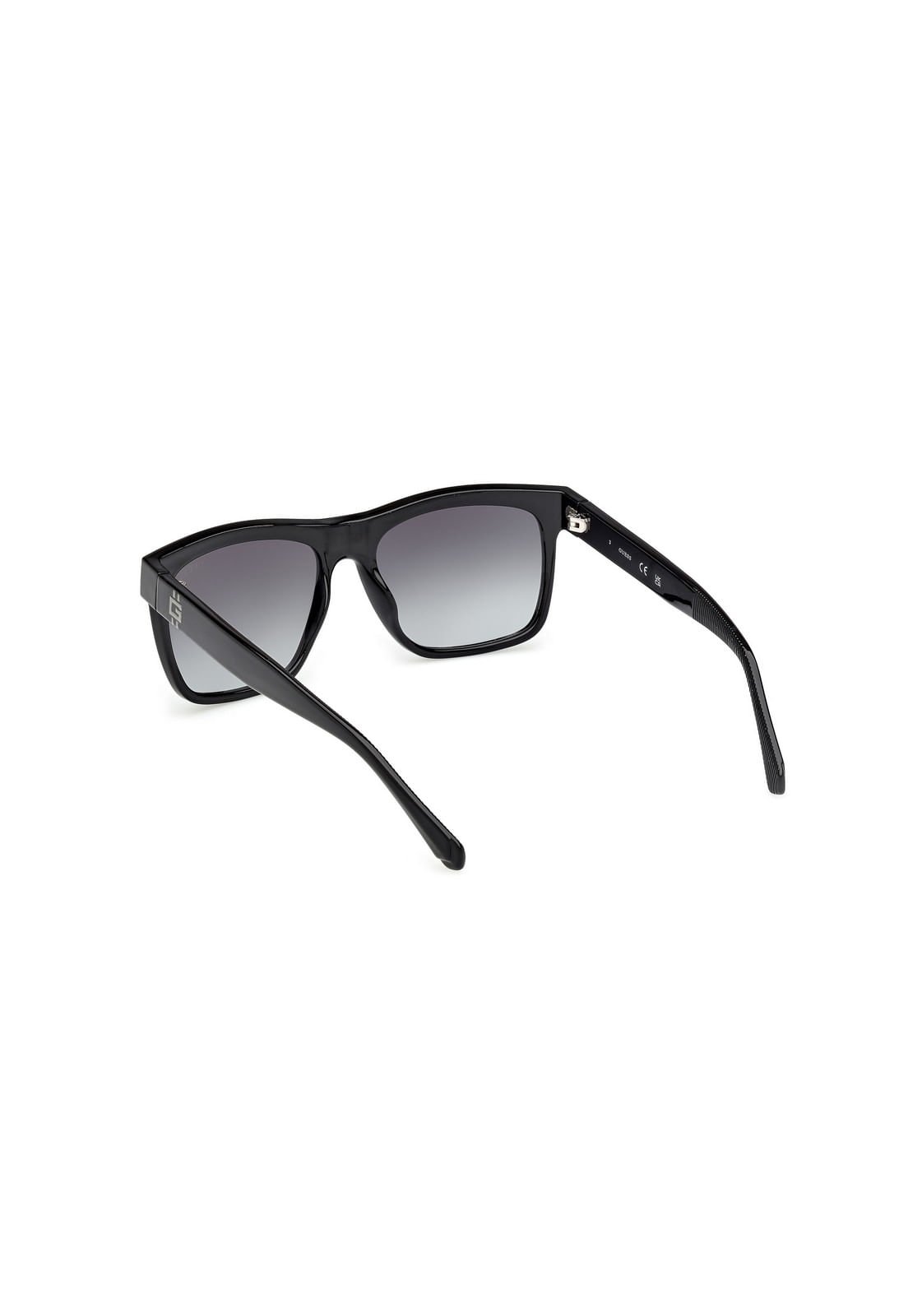 Óculos de Sol Quadrado Acetato Preto Preto 3
