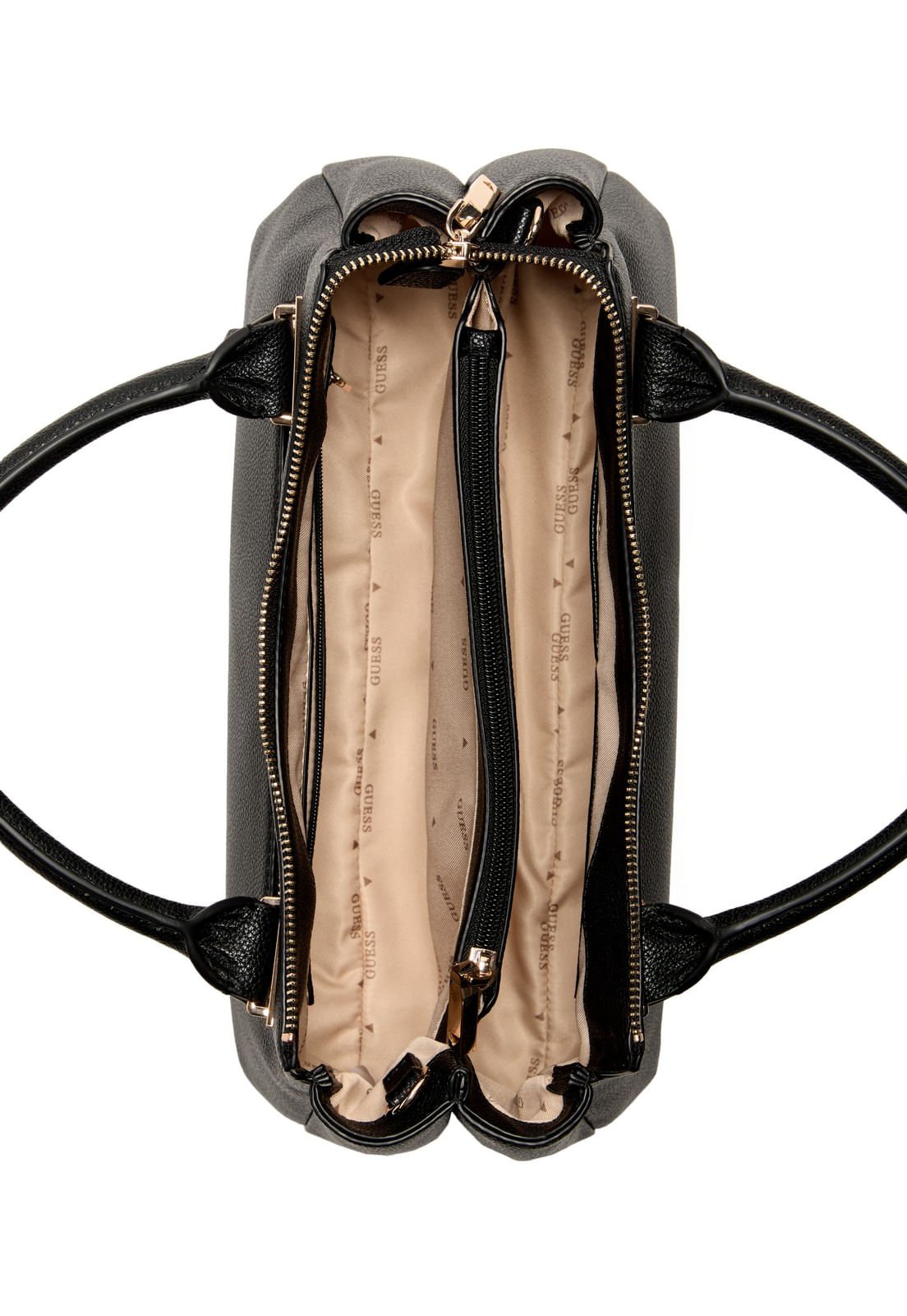 Bolsa Evie Triple Comp Satchel Preto Preto 4