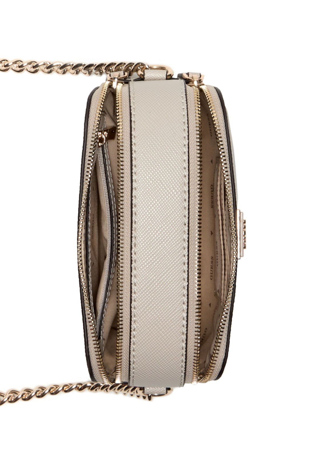 Bolsa Noelle ll Camera Crossbody Cinza Bege 4