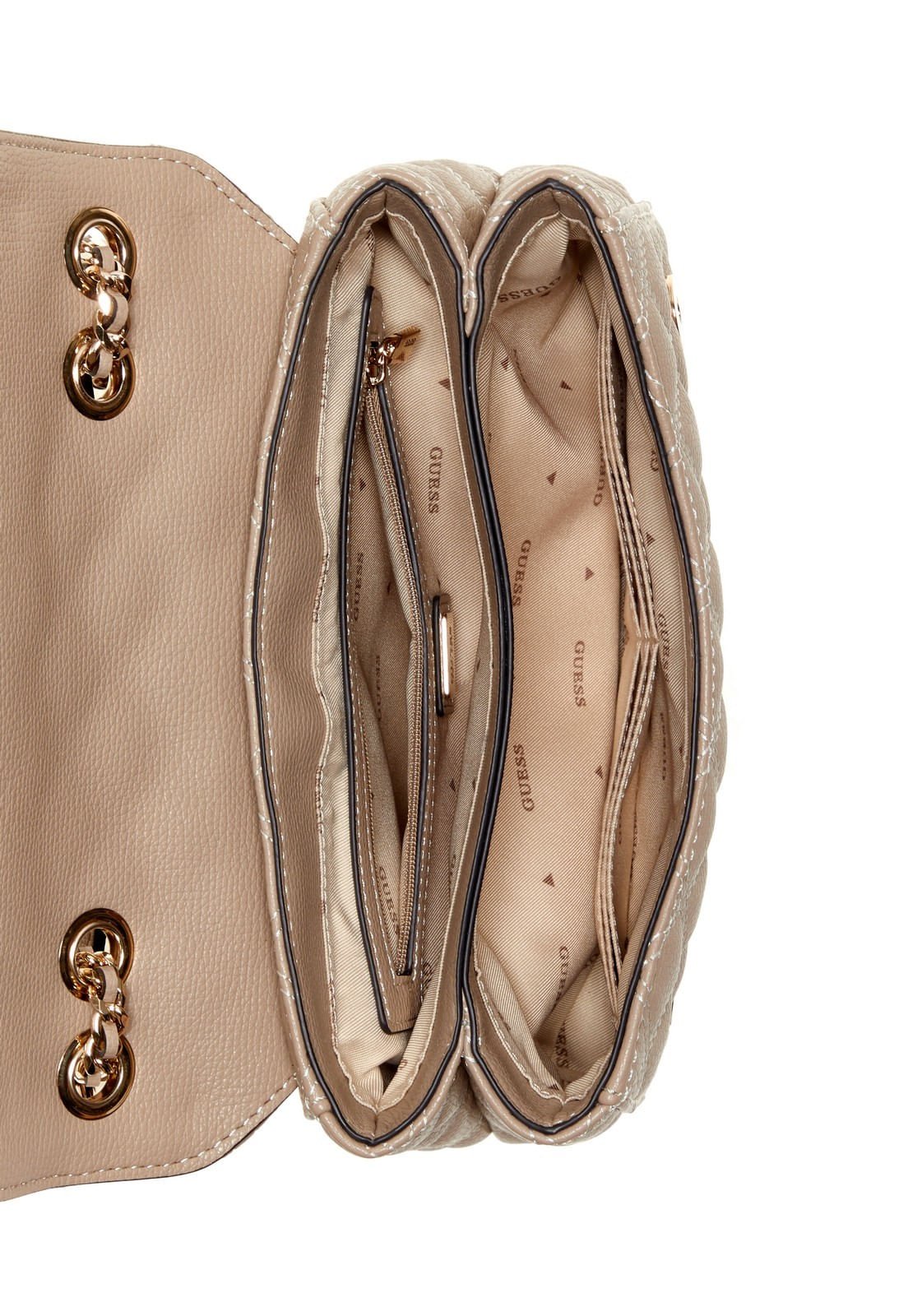 Bolsa Giully Ii 2 Comp Cnvrtble Flap Bege Bege 4