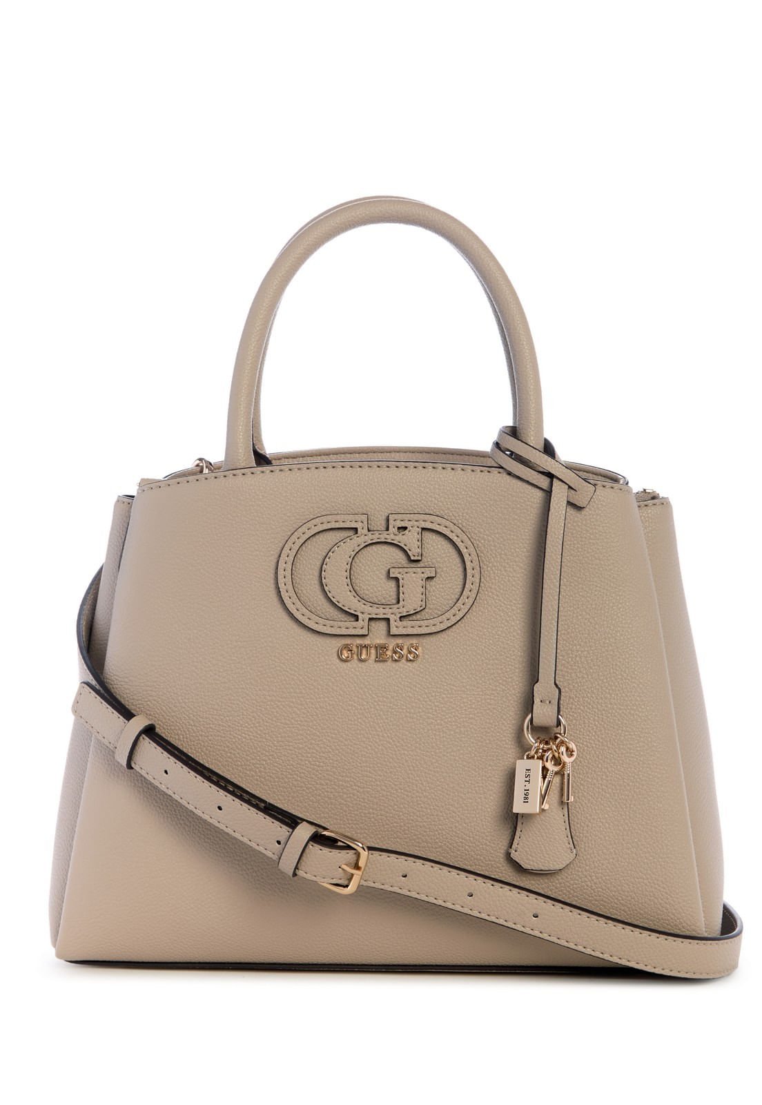 Bolsa Isola 3 Comp Satchel Bege