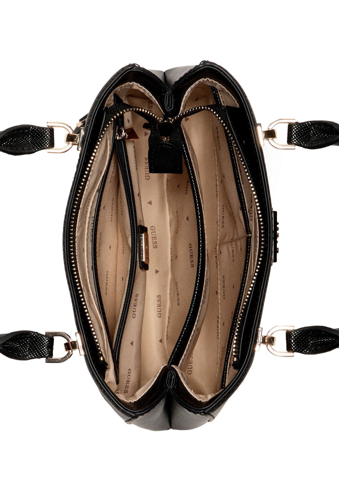 Bolsa Noelle Ii Sml Multi Comp Stchl Preto Preto 4