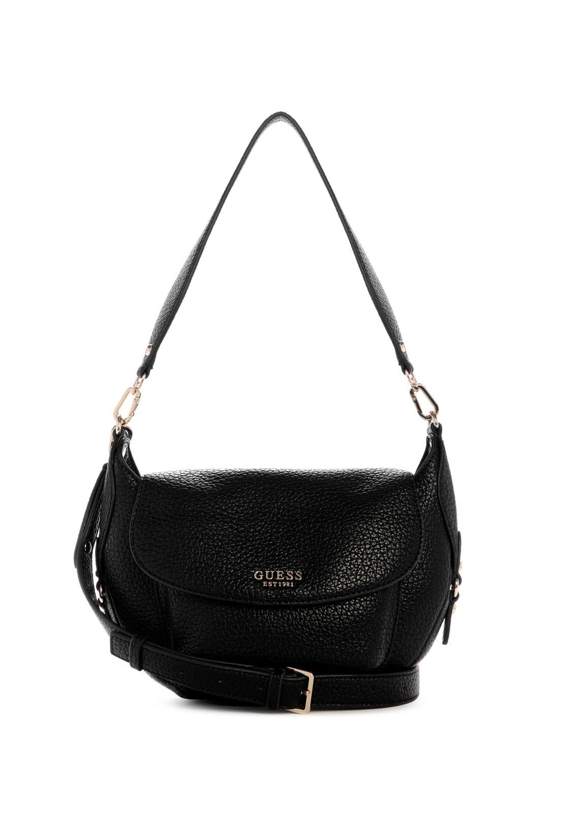 Bolsa Marsha Flap Shoulder Bag Preto