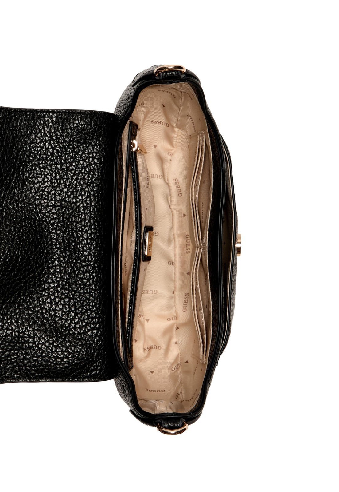 Bolsa Marsha Flap Shoulder Bag Preto Preto 4