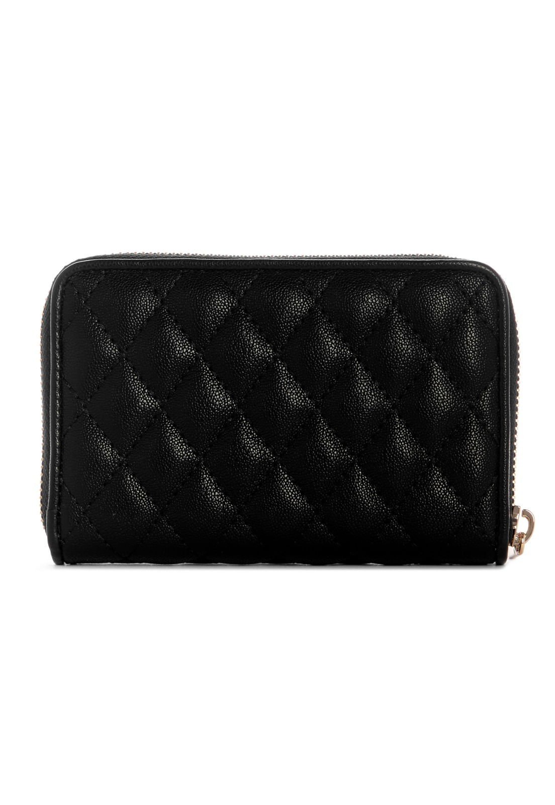 Carteira Atabey Slg Medium Zip Around Preto Preto 2