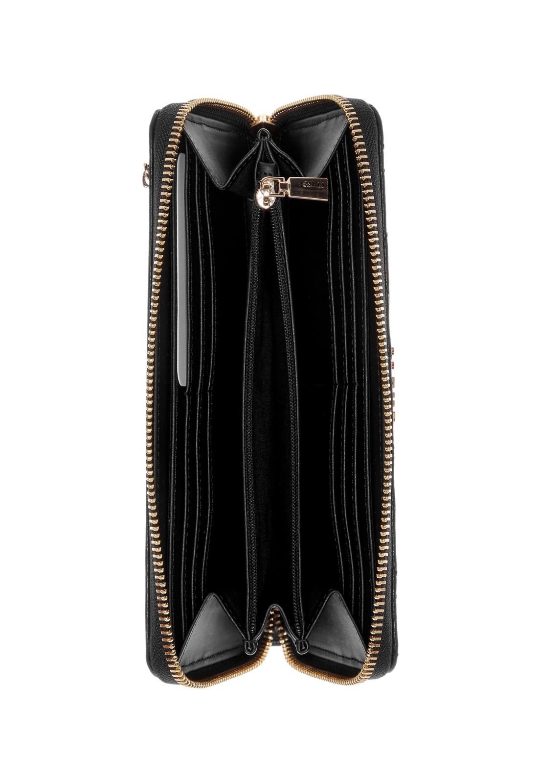 Carteira Carteira Laurel II Slg Large Zip Around Preto Preto 3