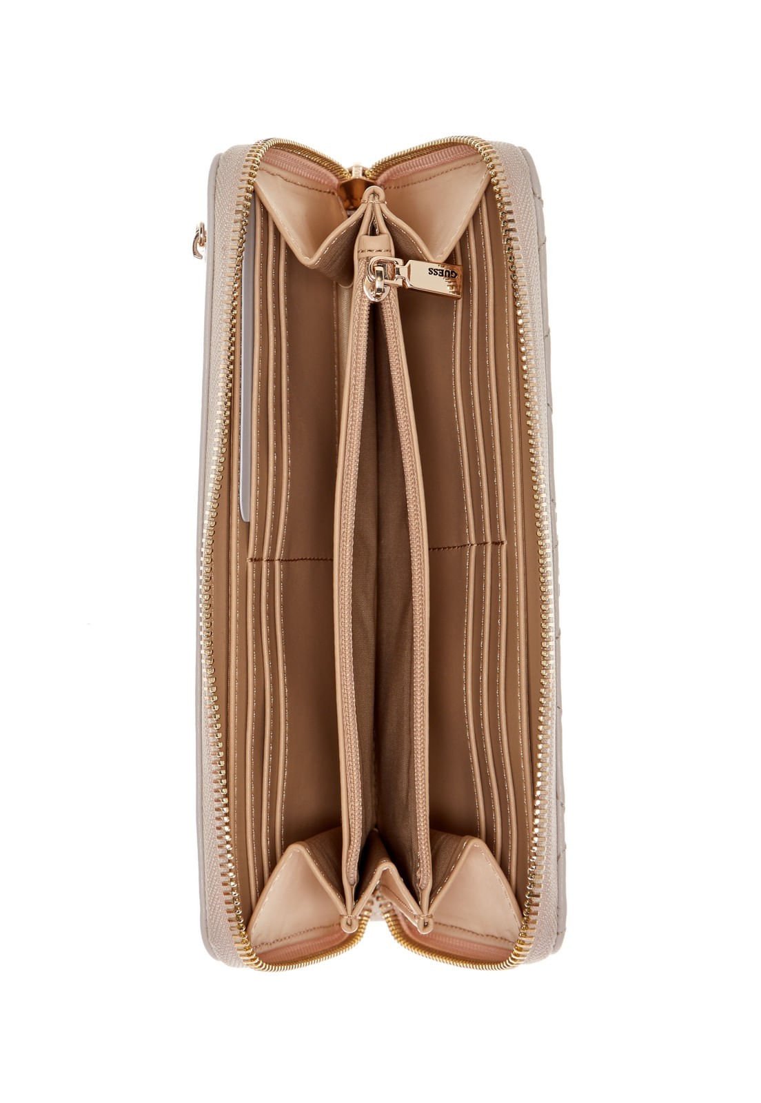 Carteira Marsha Slg Large Zip Around Bege Bege 3