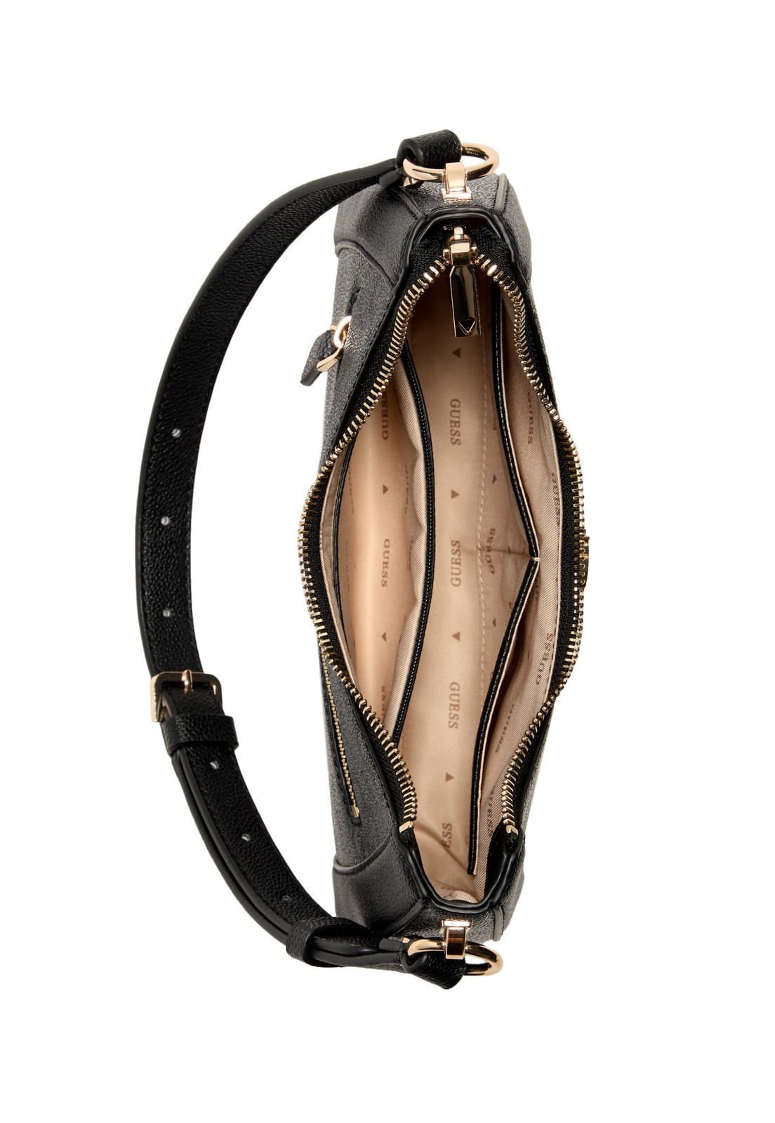 Bolsa Karnilla Logo Shoulder Bag Preto Preto 4